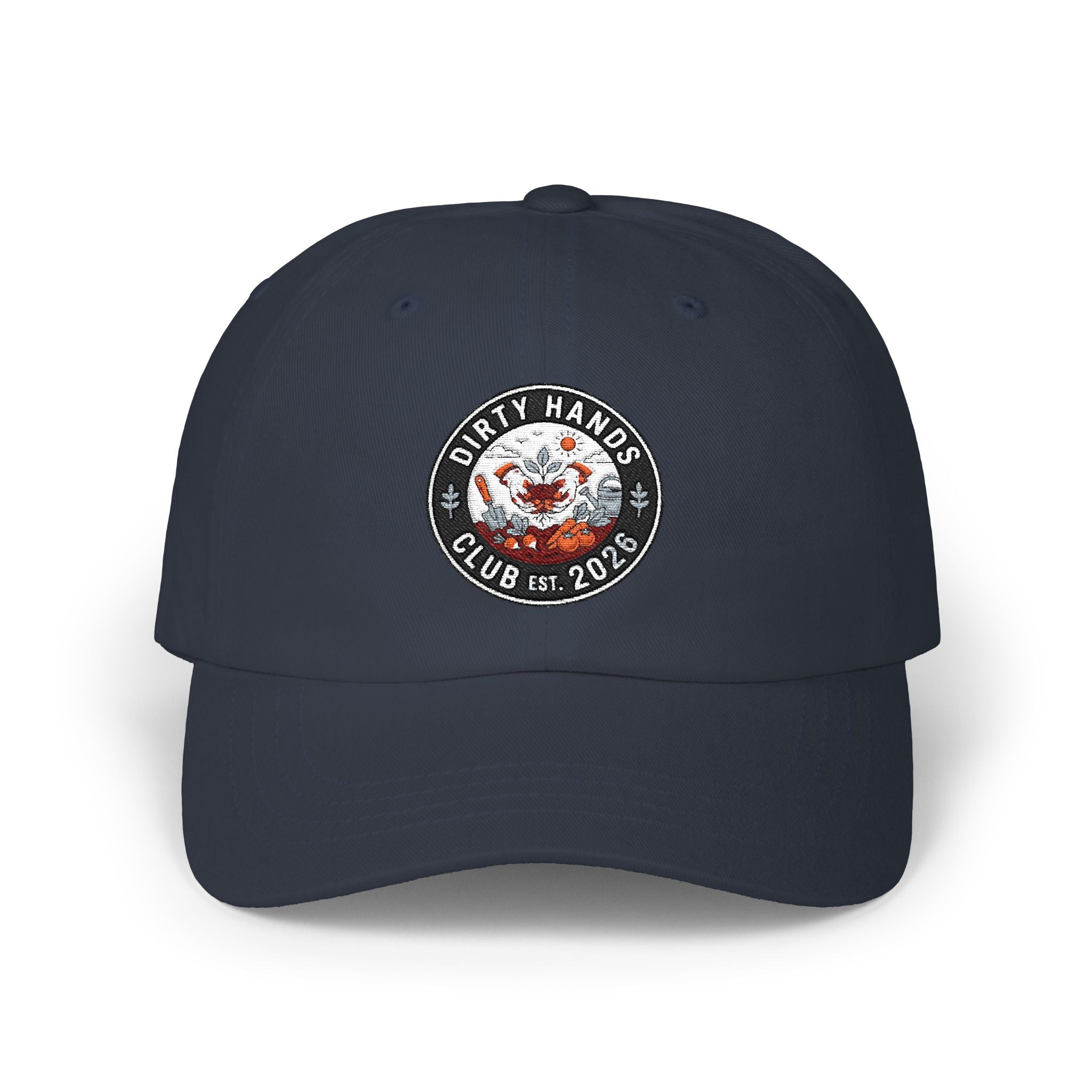 Dirty Hands Club Dad Cap — Vintage Logo Embroidered Hat