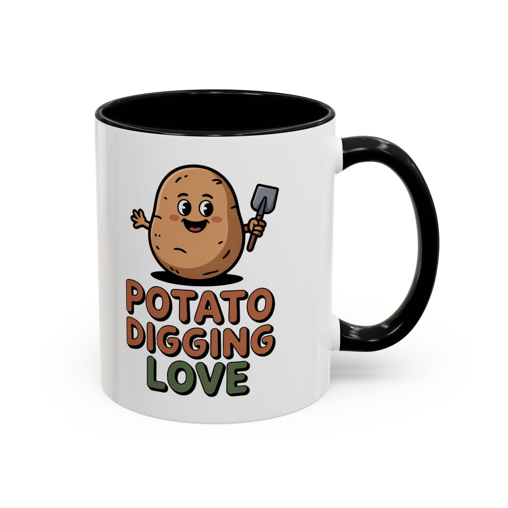 Potato Digging Love Coffee Mug — Cute Gardening Mug (11/15oz)