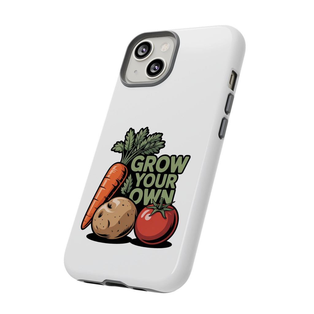 Grow Your Own Vegetables Phone Case — Gardening Carrot Potato Tomato Design