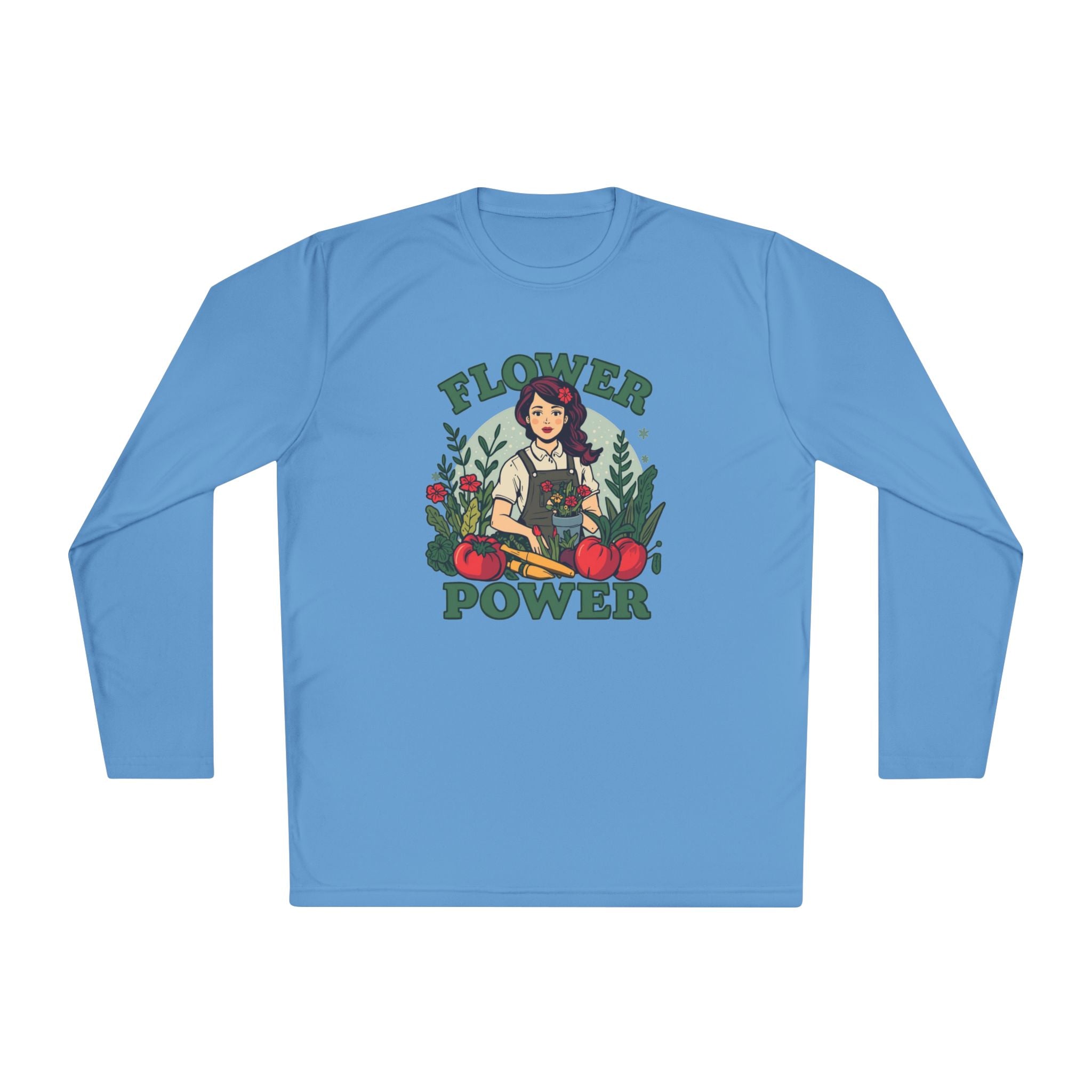 Flower Power Long Sleeve Tee – Vintage Botanical Graphic