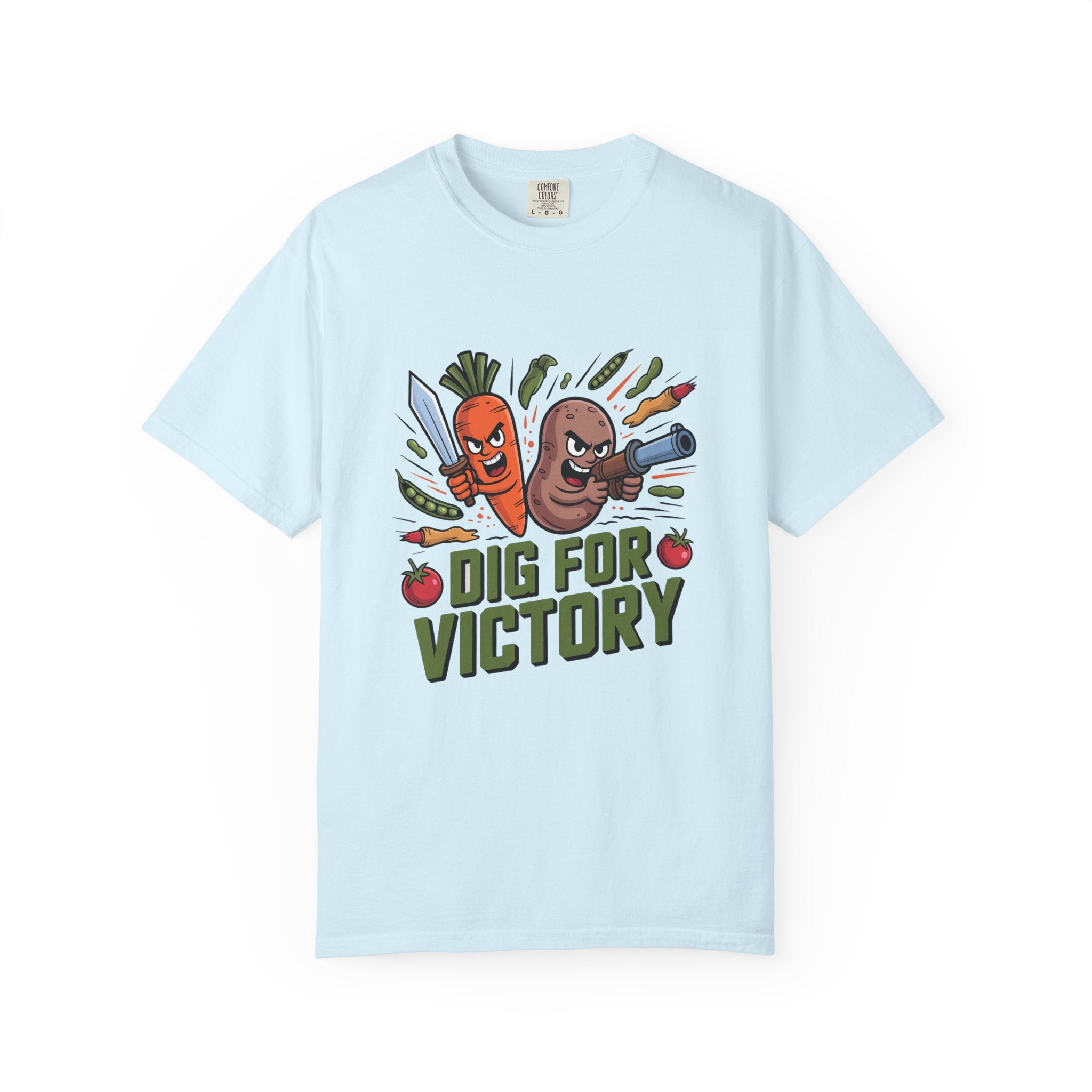 Dig for Victory T-Shirt — Retro Veggie Garden Graphic Tee