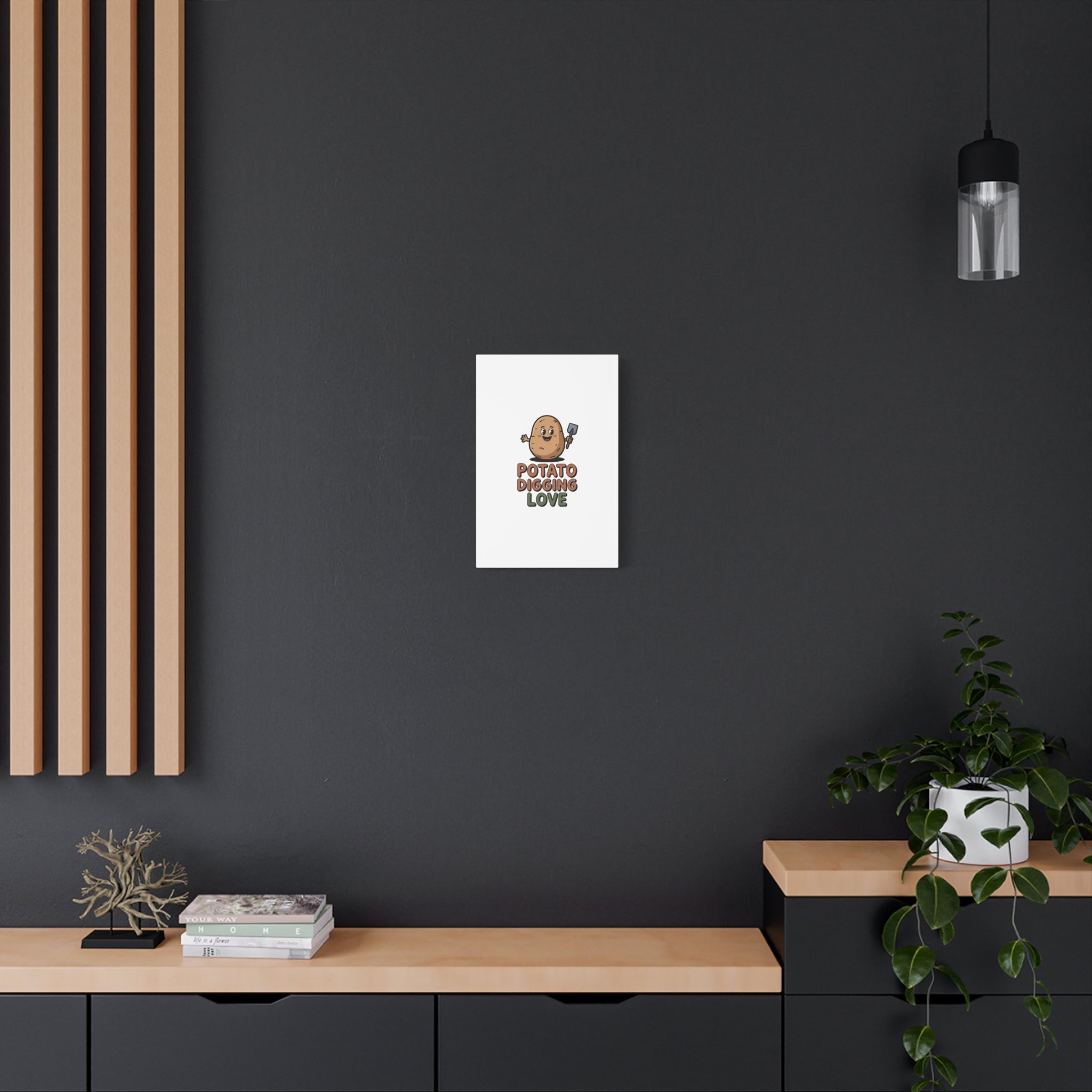 Potato Digging Love Canvas Print