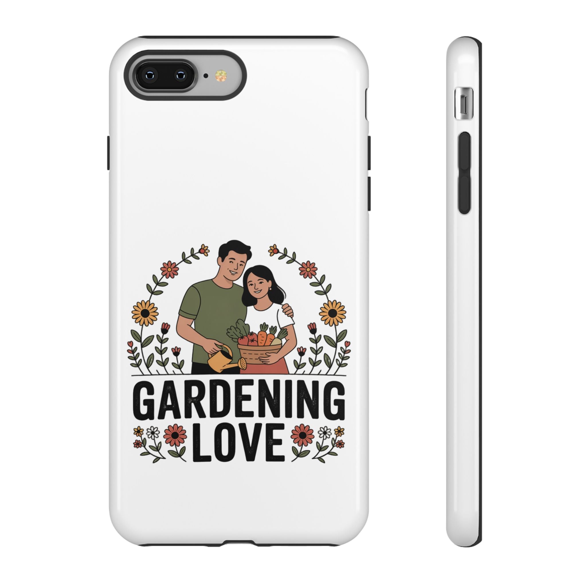 Gardening Love Phone Case — Floral Couple Protective Phone Cover