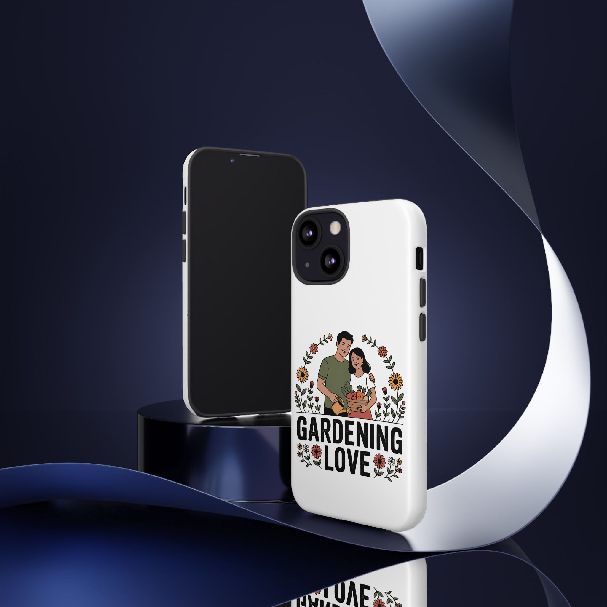 Gardening Love Phone Case — Floral Couple Protective Phone Cover