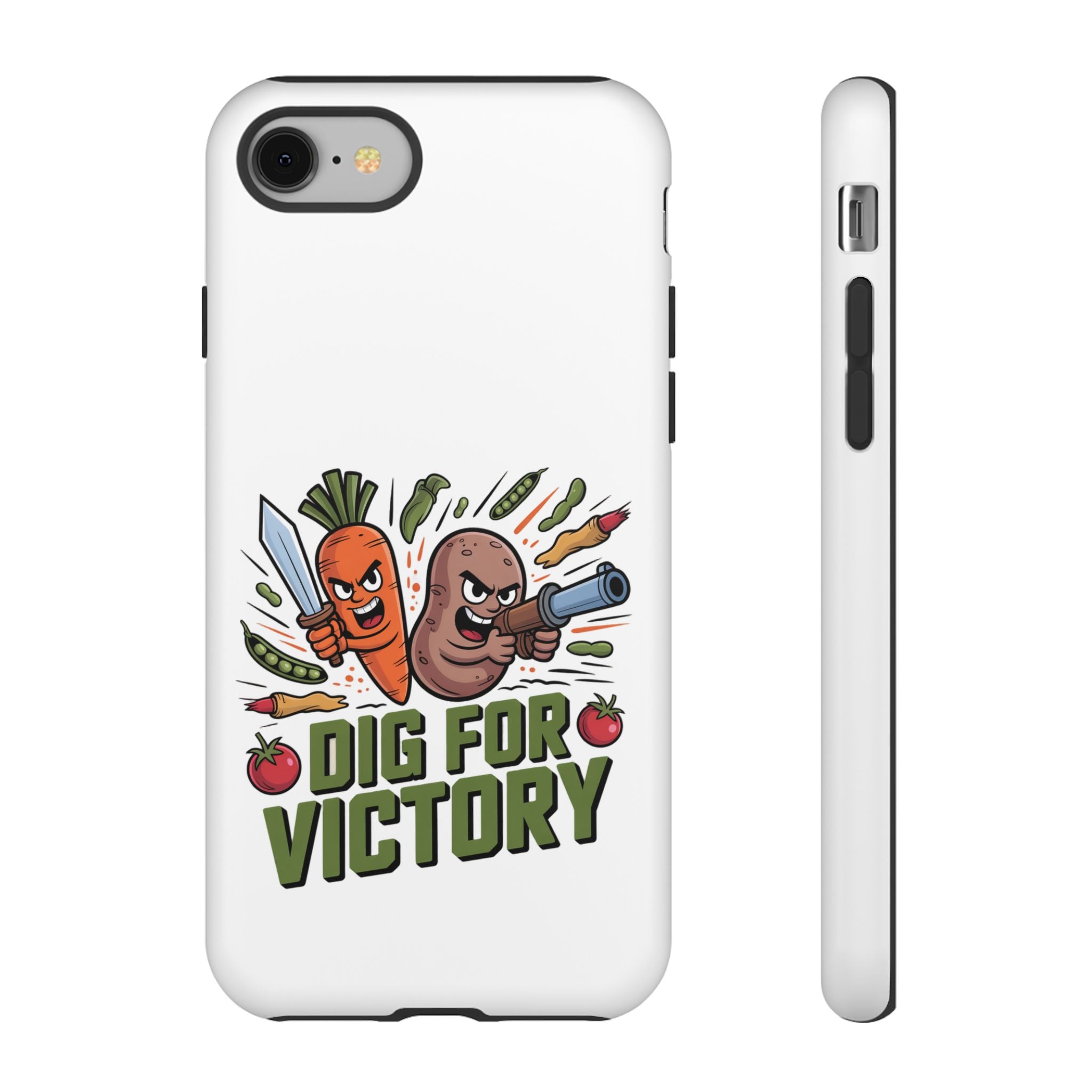 Phone Case — 'Dig For Victory' Veggie Combat Garden Design