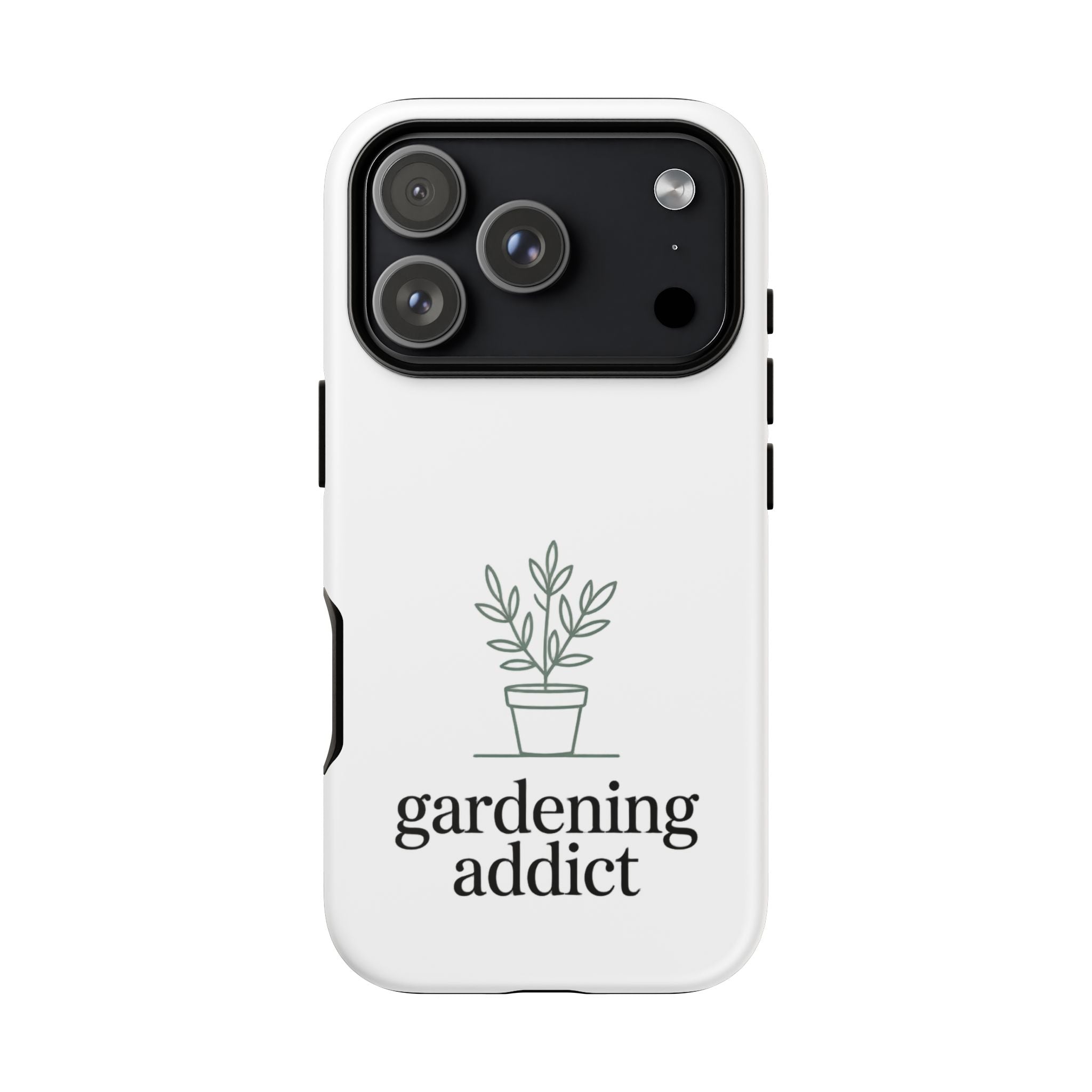 Phone Case — 'gardening addict' Minimal Plant Design