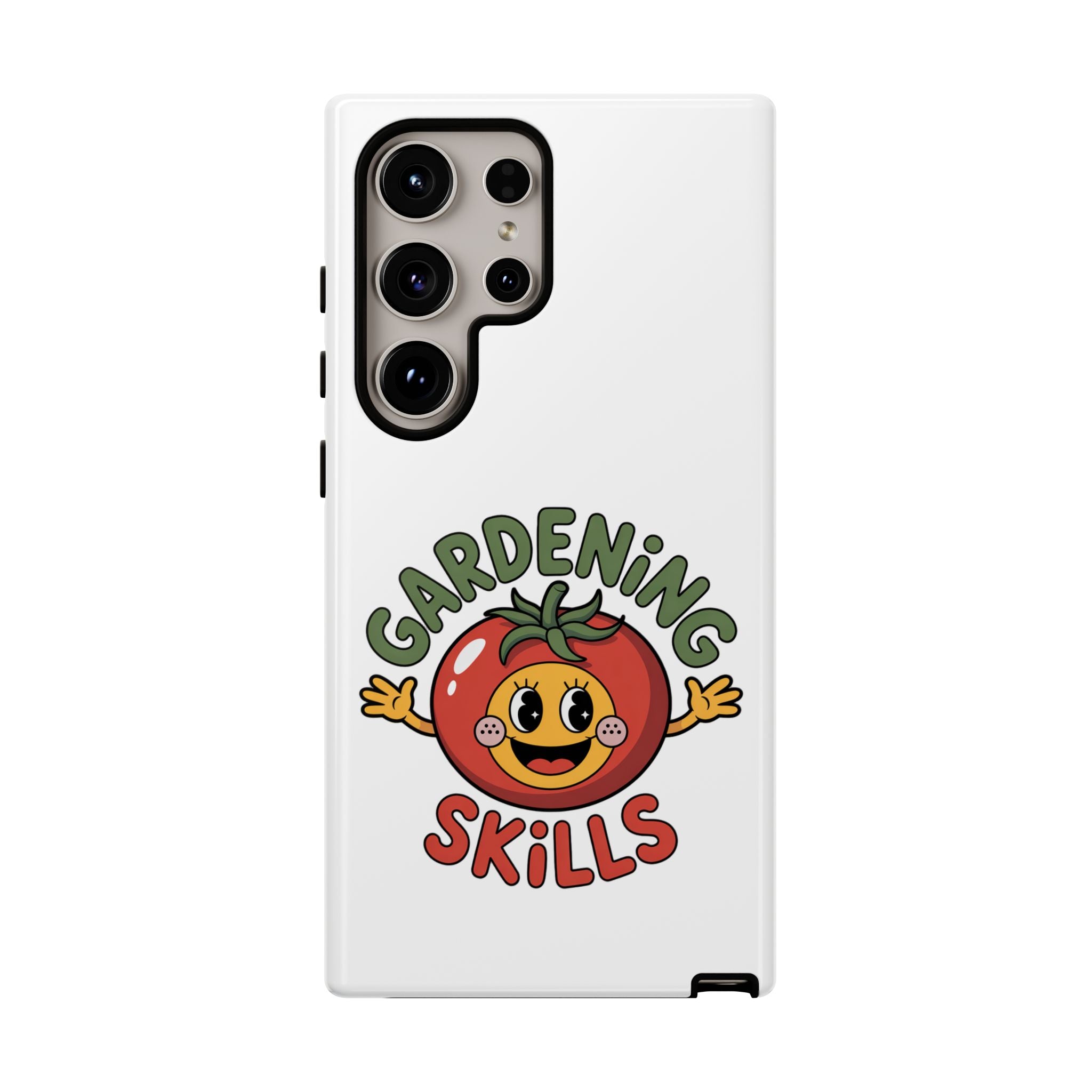 Gardening Skills Phone Case — Cute Tomato Plant Lover Protective Cover