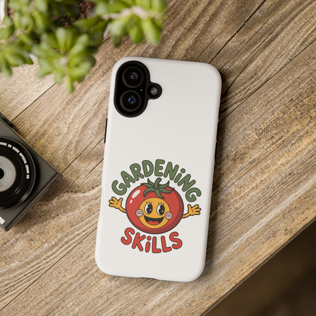 Gardening Skills Phone Case — Cute Tomato Plant Lover Protective Cover