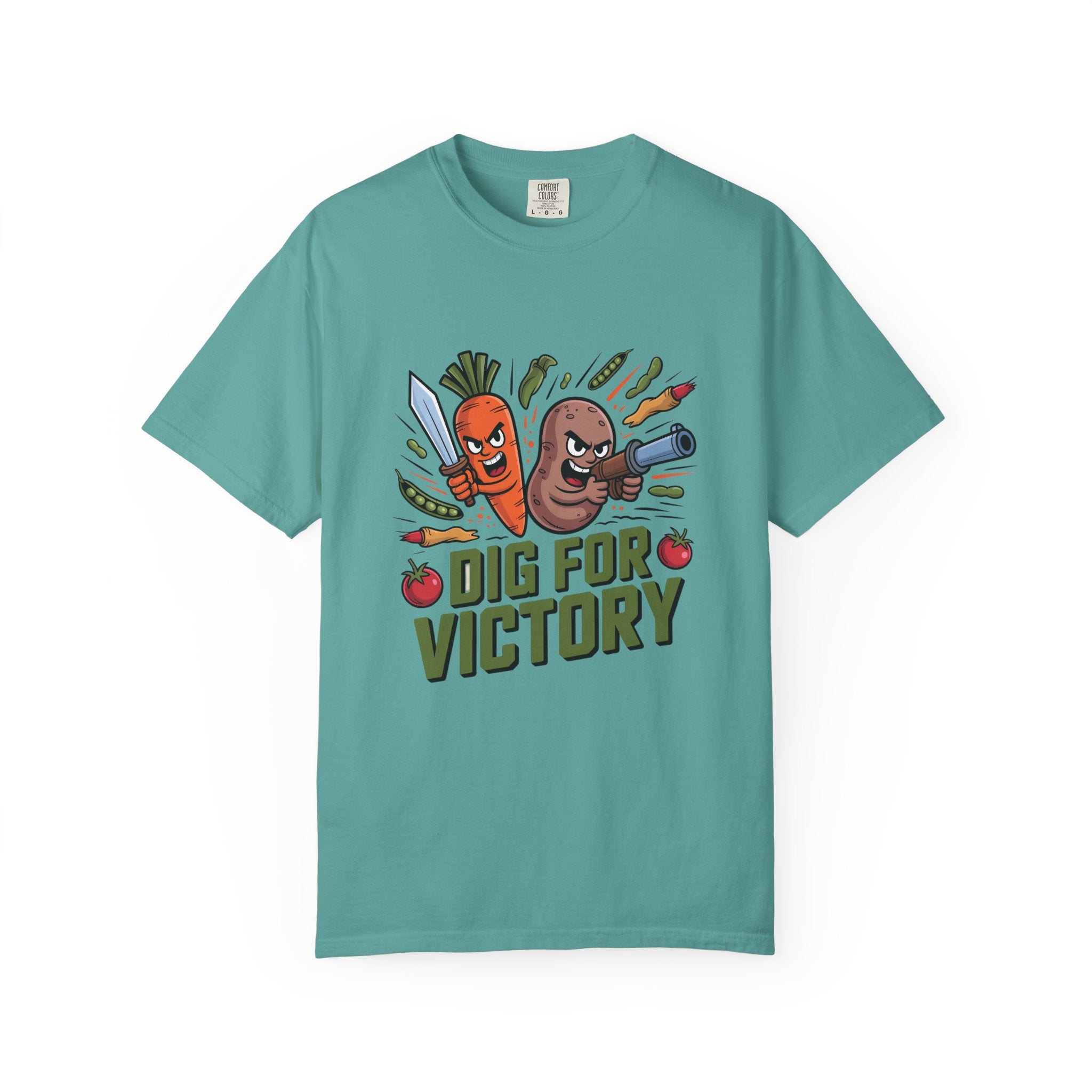 Dig for Victory T-Shirt — Retro Veggie Garden Graphic Tee