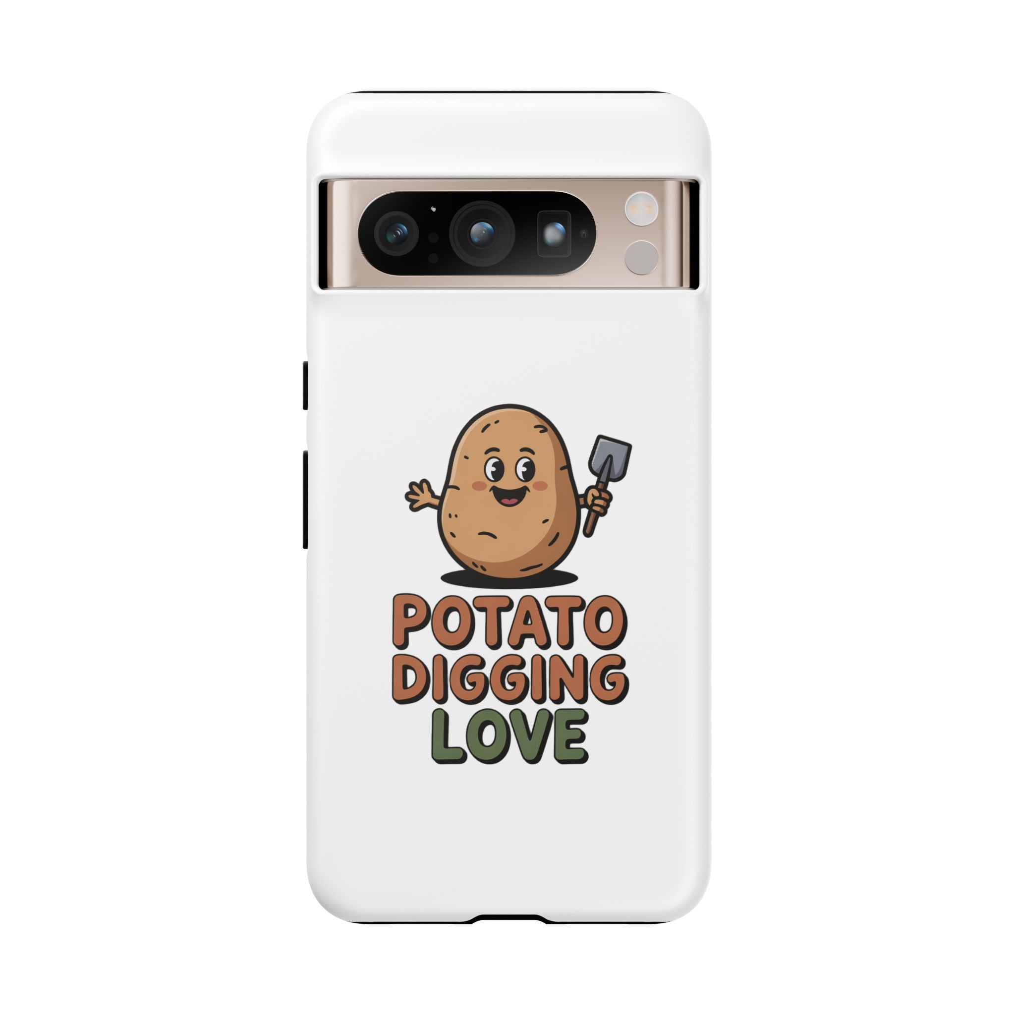 Phone Case — "Potato Digging Love" Cute Gardening Cartoon Protective Cover