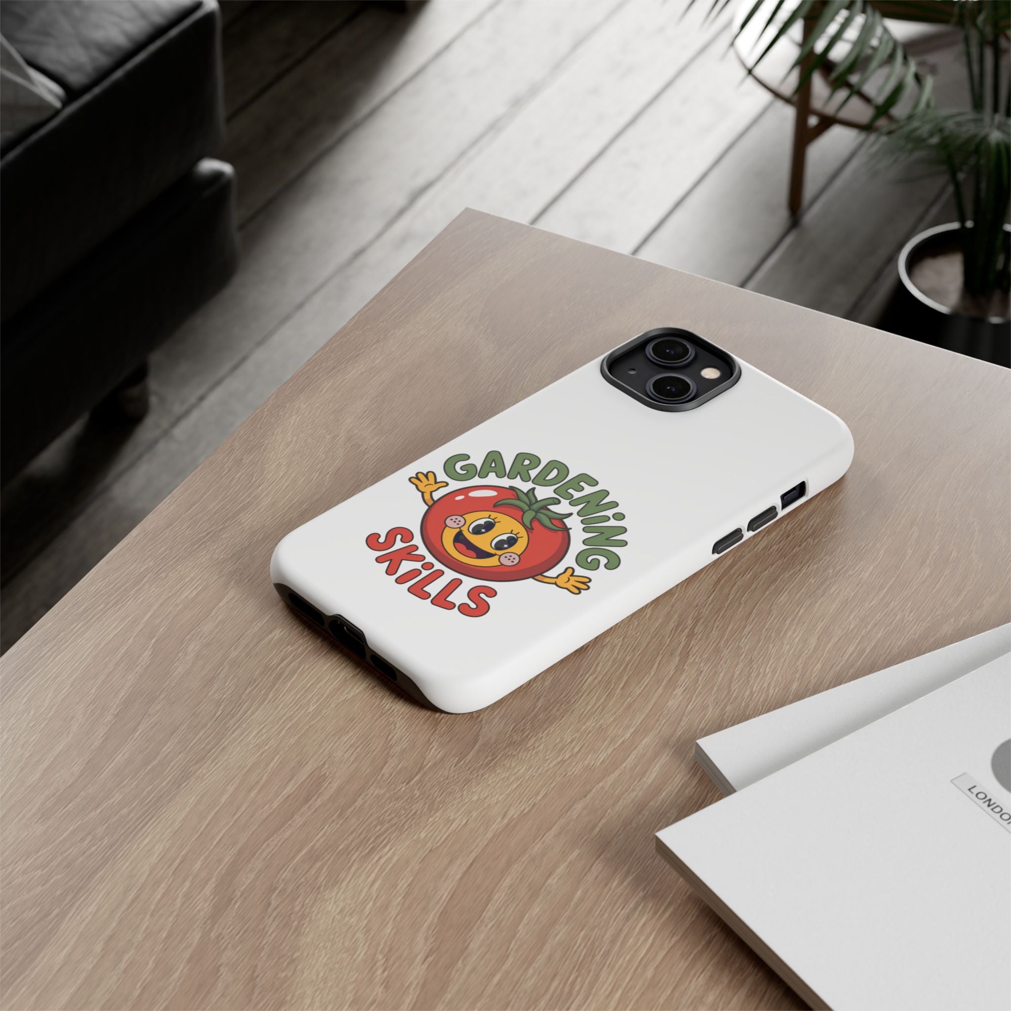 Gardening Skills Phone Case — Cute Tomato Plant Lover Protective Cover