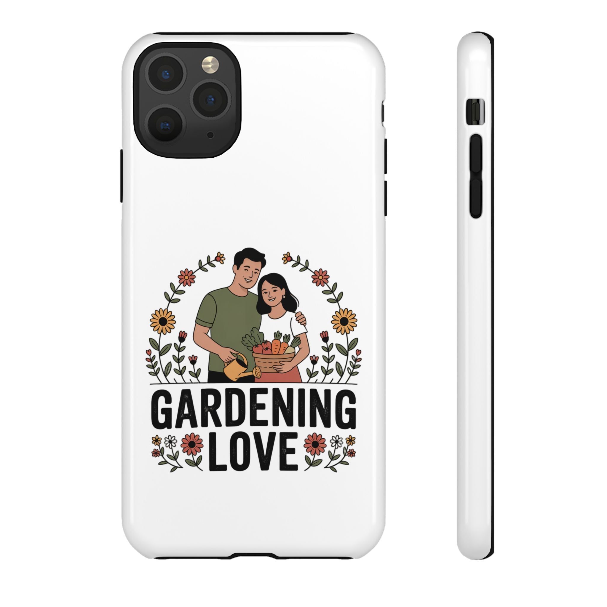 Gardening Love Phone Case — Floral Couple Protective Phone Cover