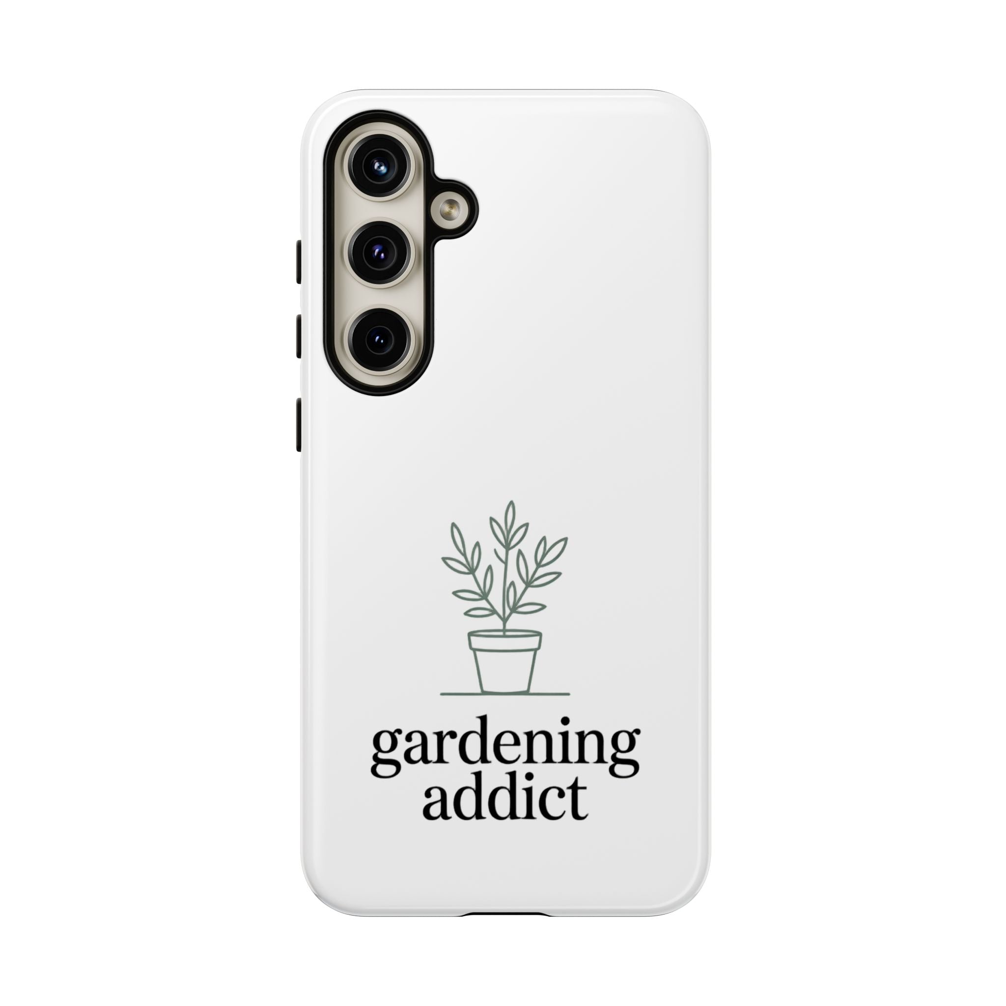 Phone Case — 'gardening addict' Minimal Plant Design