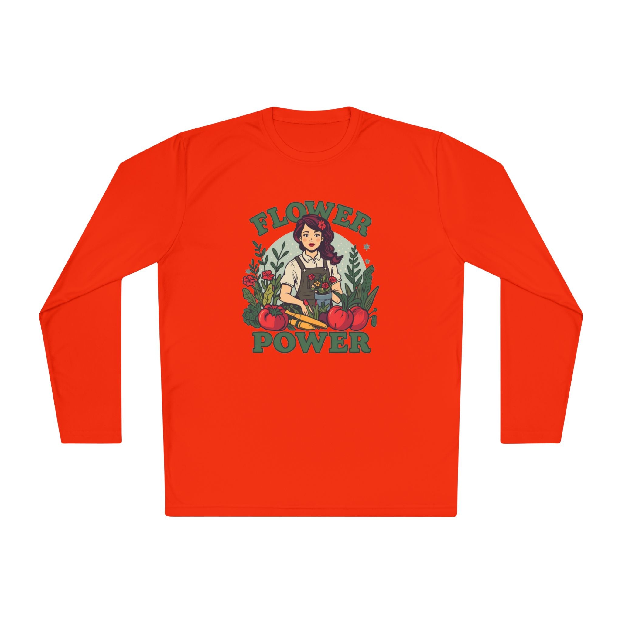 Flower Power Long Sleeve Tee – Vintage Botanical Graphic