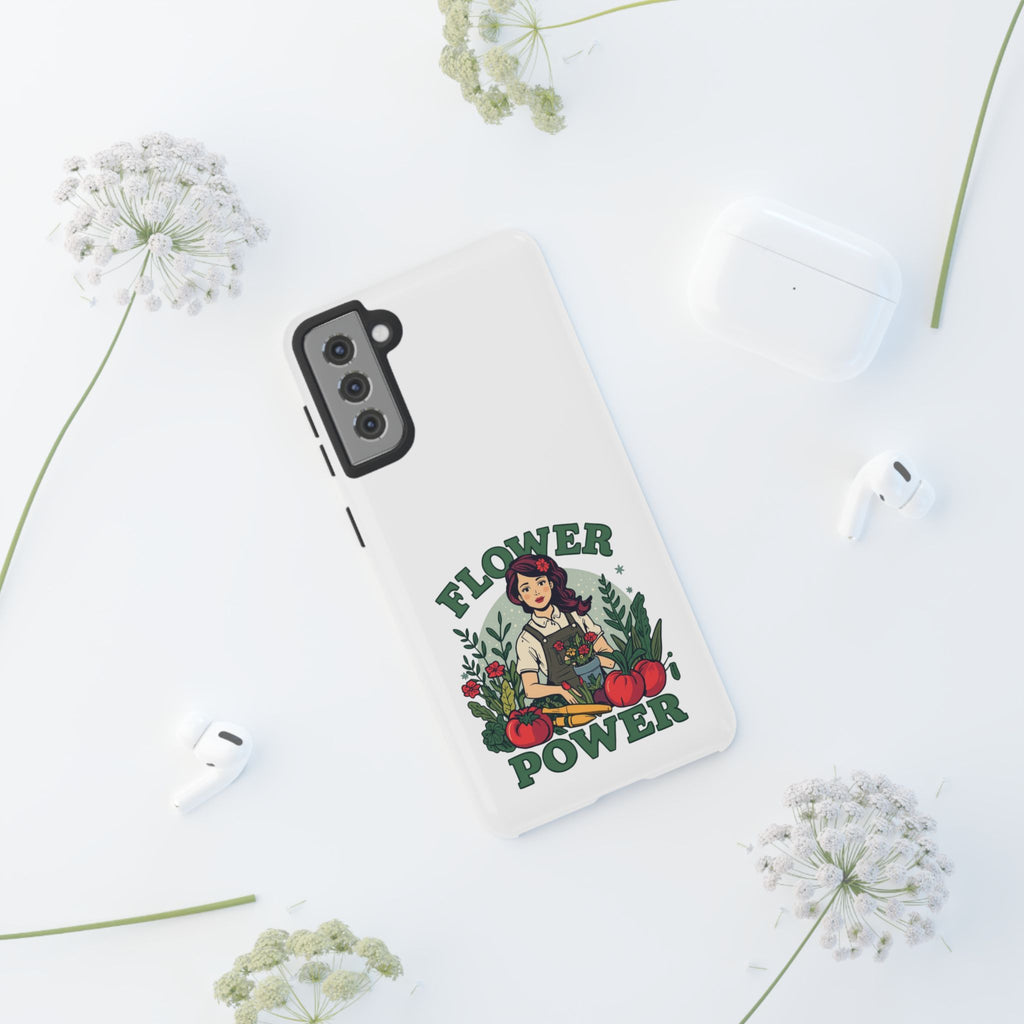 Phone Case - 'Flower Power' Retro Gardener Floral Protective Case