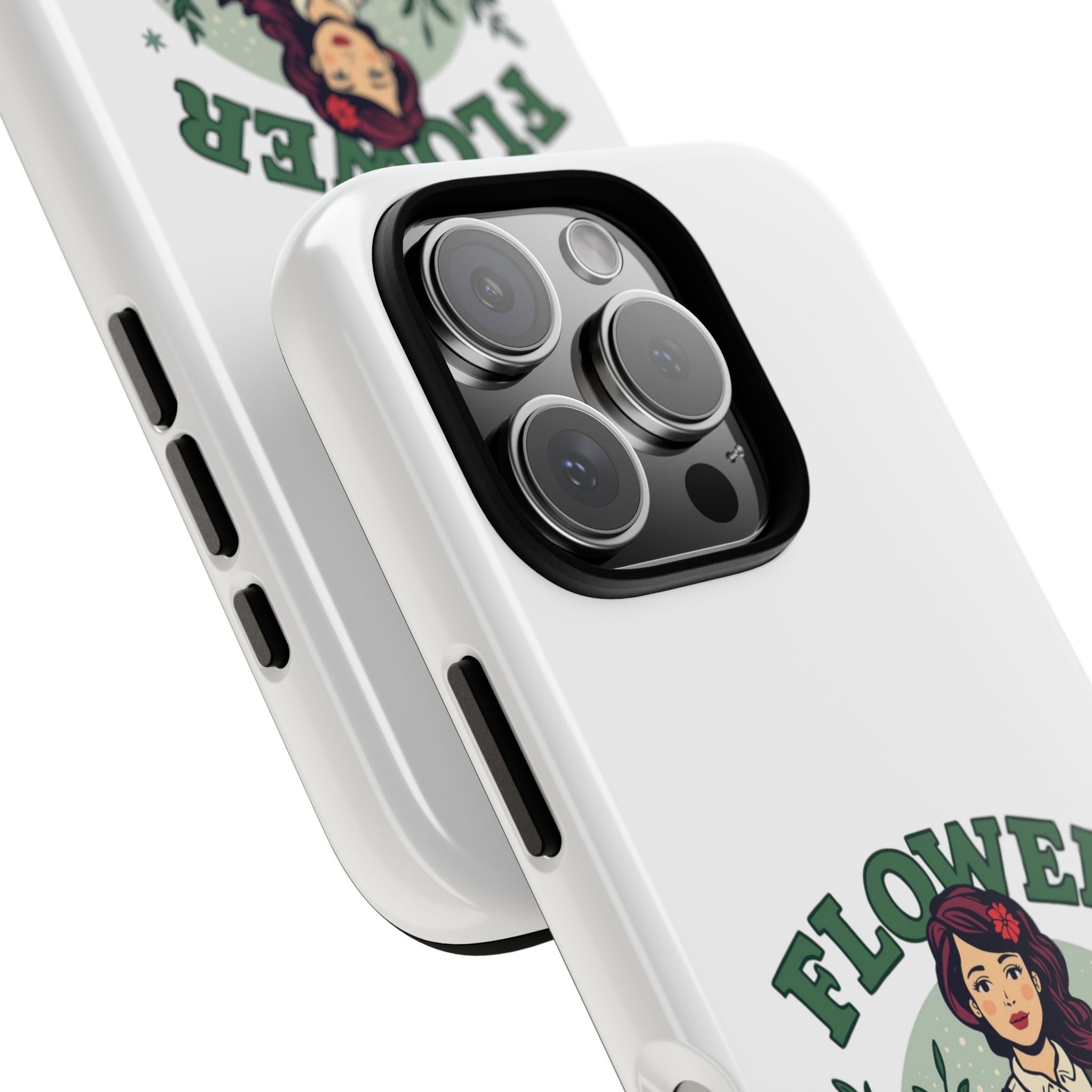 Phone Case - 'Flower Power' Retro Gardener Floral Protective Case