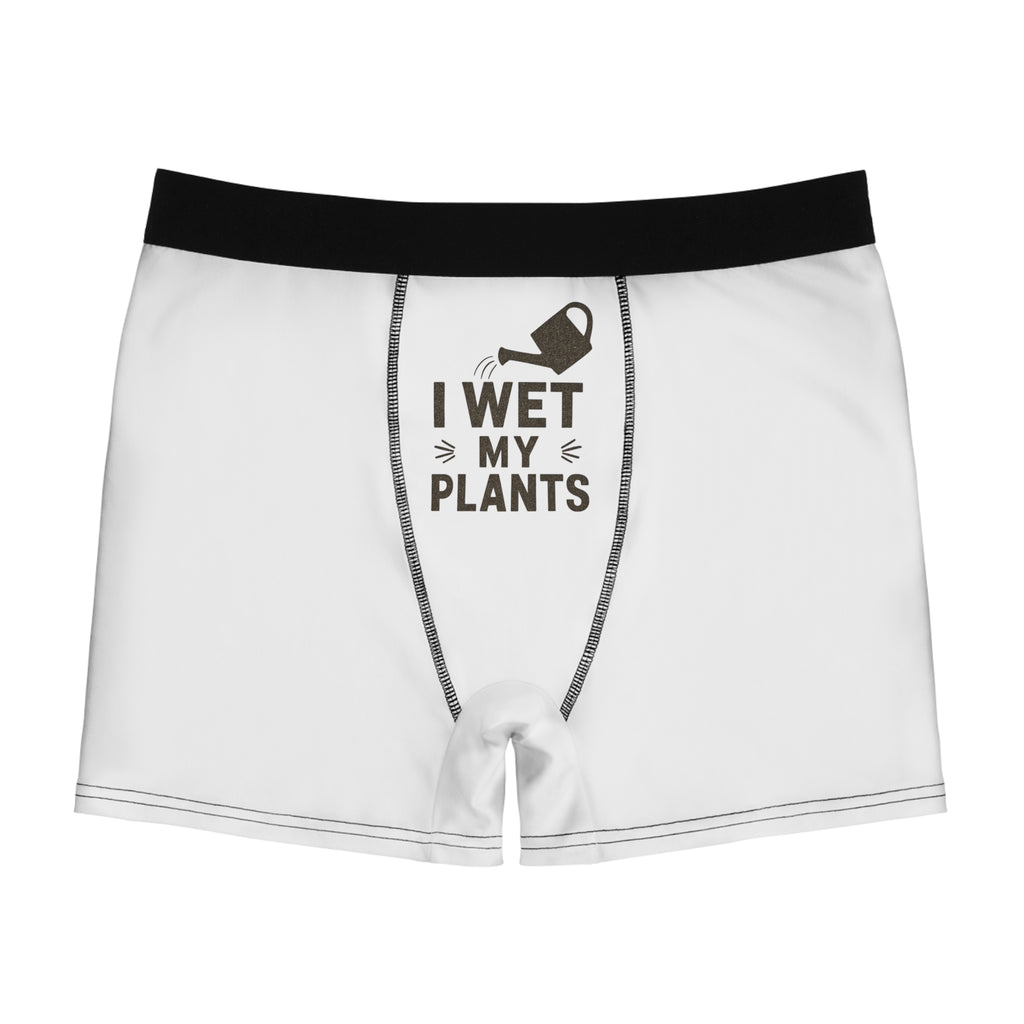 Boxer Briefs - "I Wet My Plants" Funny Gardening Men's Underwear