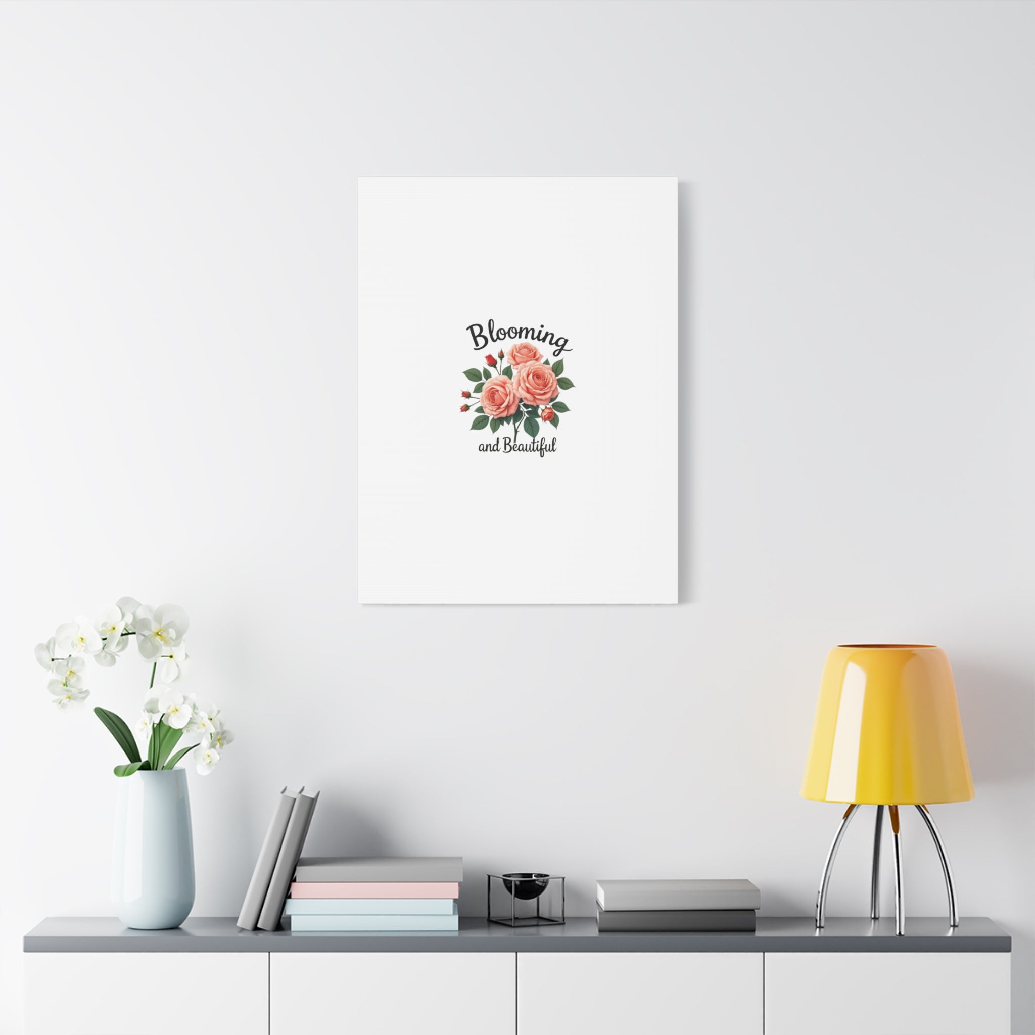 Blooming and Beautiful Rose Bouquet Canvas Wall Art