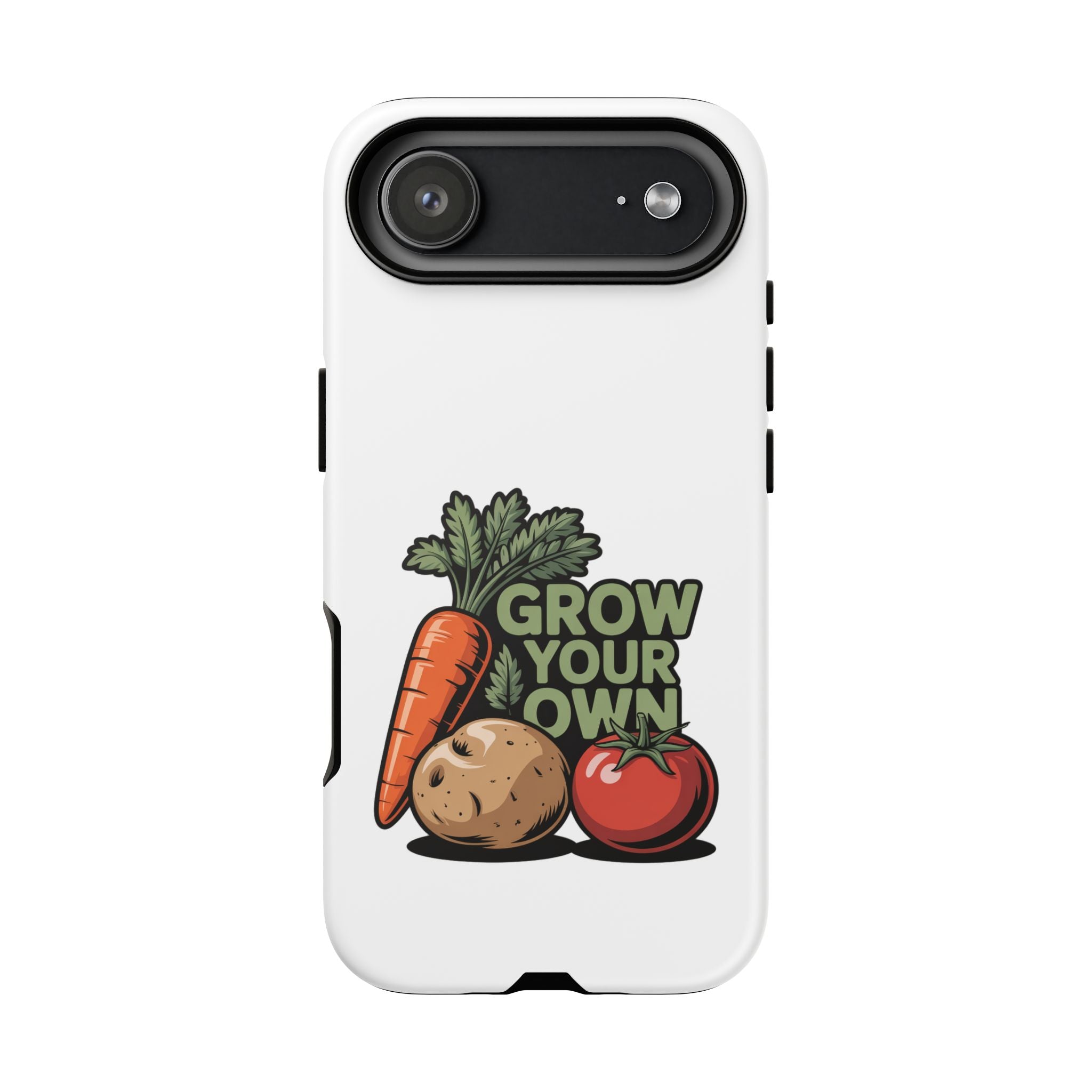 Grow Your Own Vegetables Phone Case — Gardening Carrot Potato Tomato Design