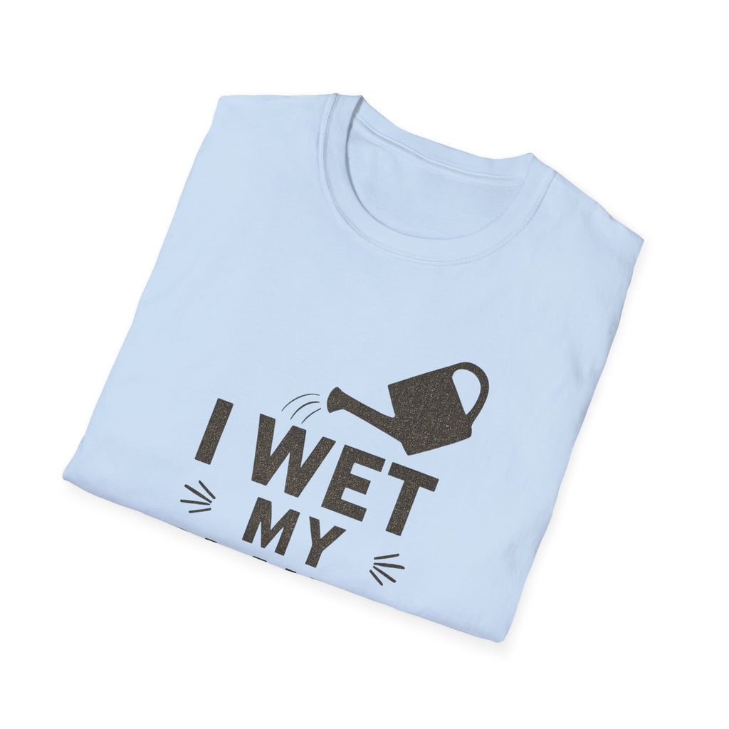 I Wet My Plants T-Shirt – Funny Gardening Tee with Watering Can Graphic