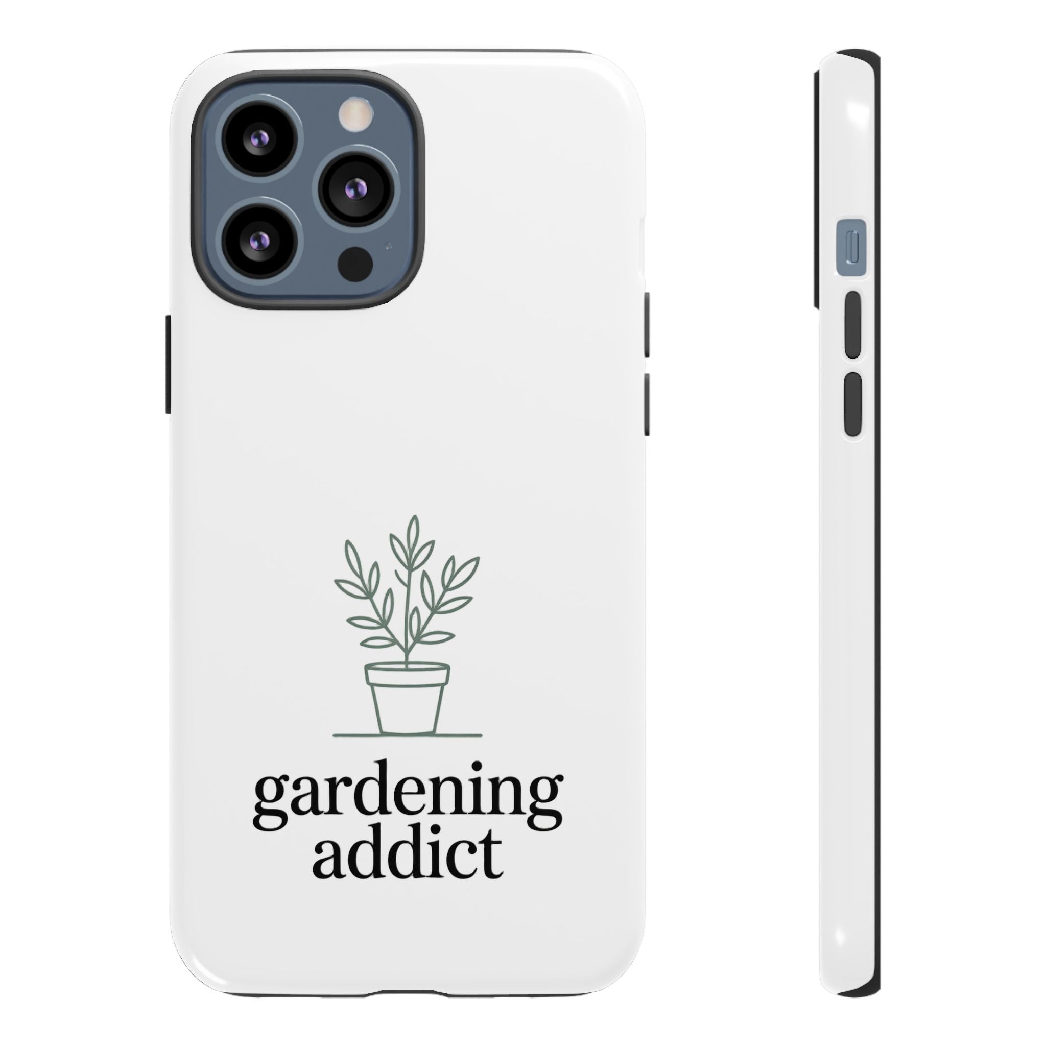 Phone Case — 'gardening addict' Minimal Plant Design