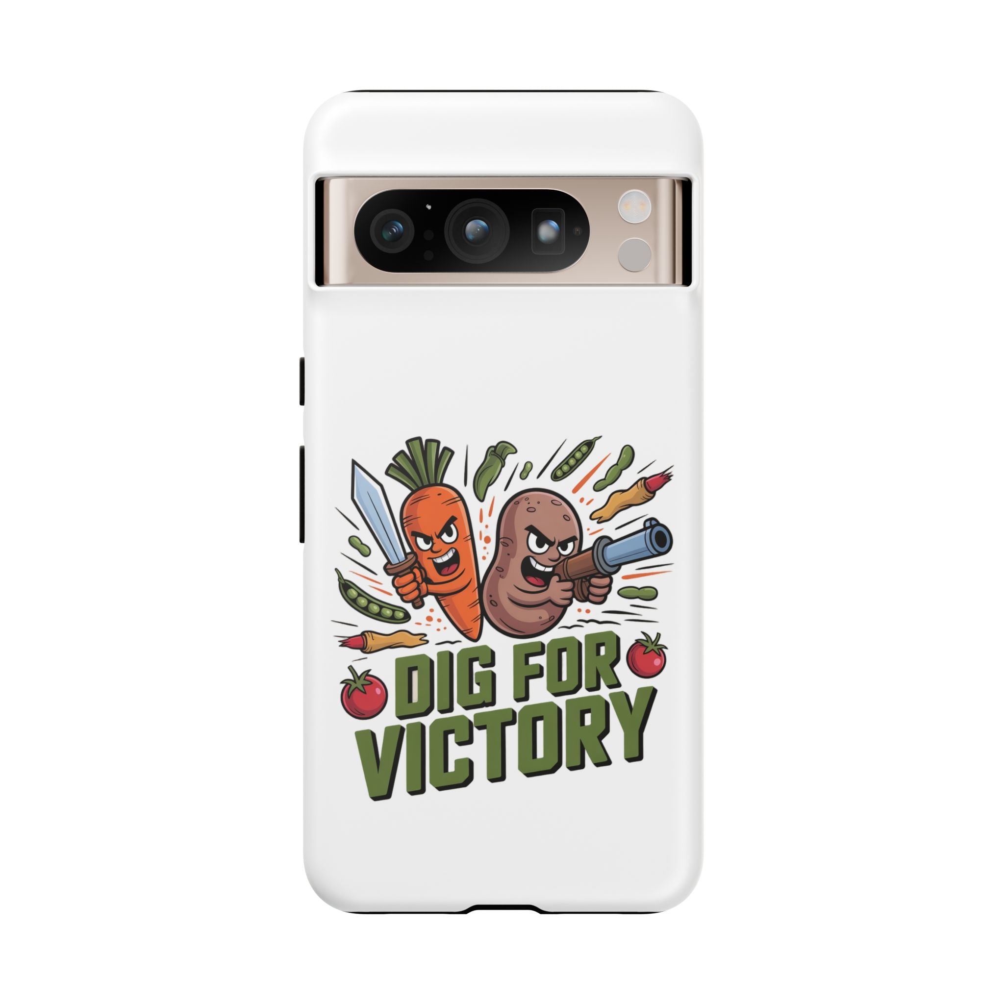 Phone Case — 'Dig For Victory' Veggie Combat Garden Design