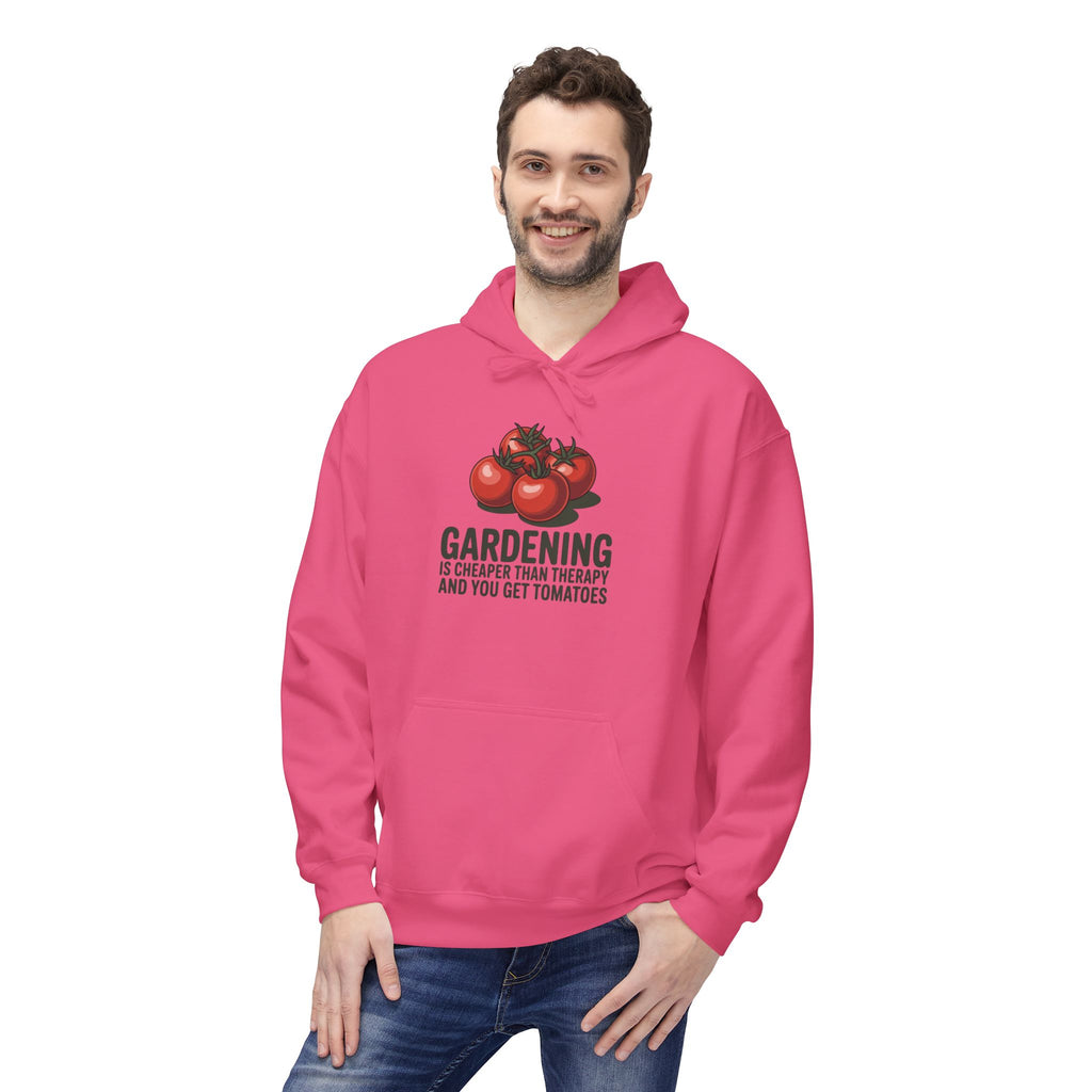 Gardening Is Cheaper Than Therapy Hoodie – Funny Tomato Gardeners Pullover