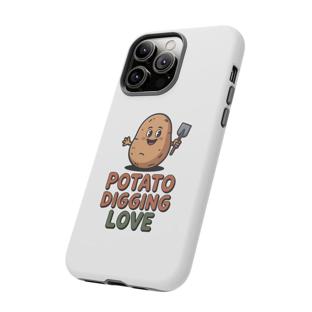 Phone Case — "Potato Digging Love" Cute Gardening Cartoon Protective Cover