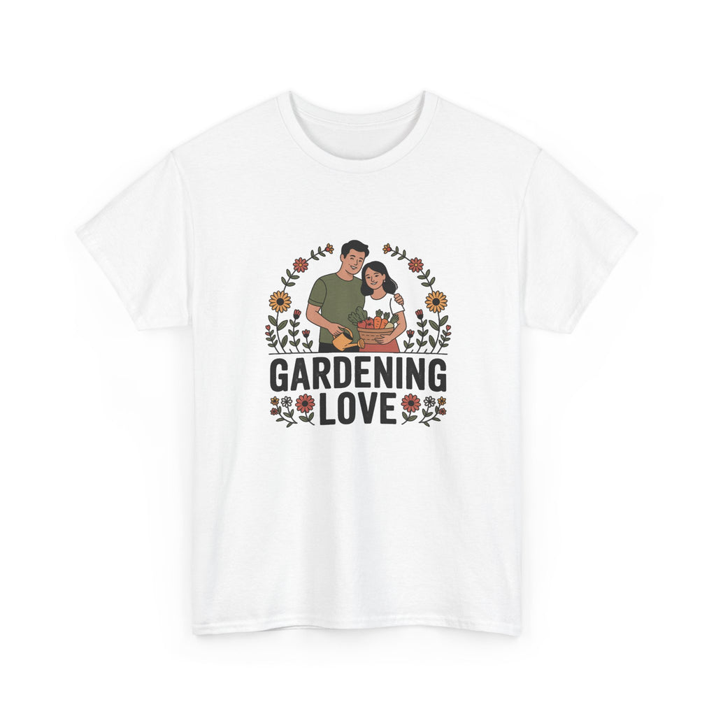 Gardening Love T-Shirt — Cute Couple Planting Graphic Tee