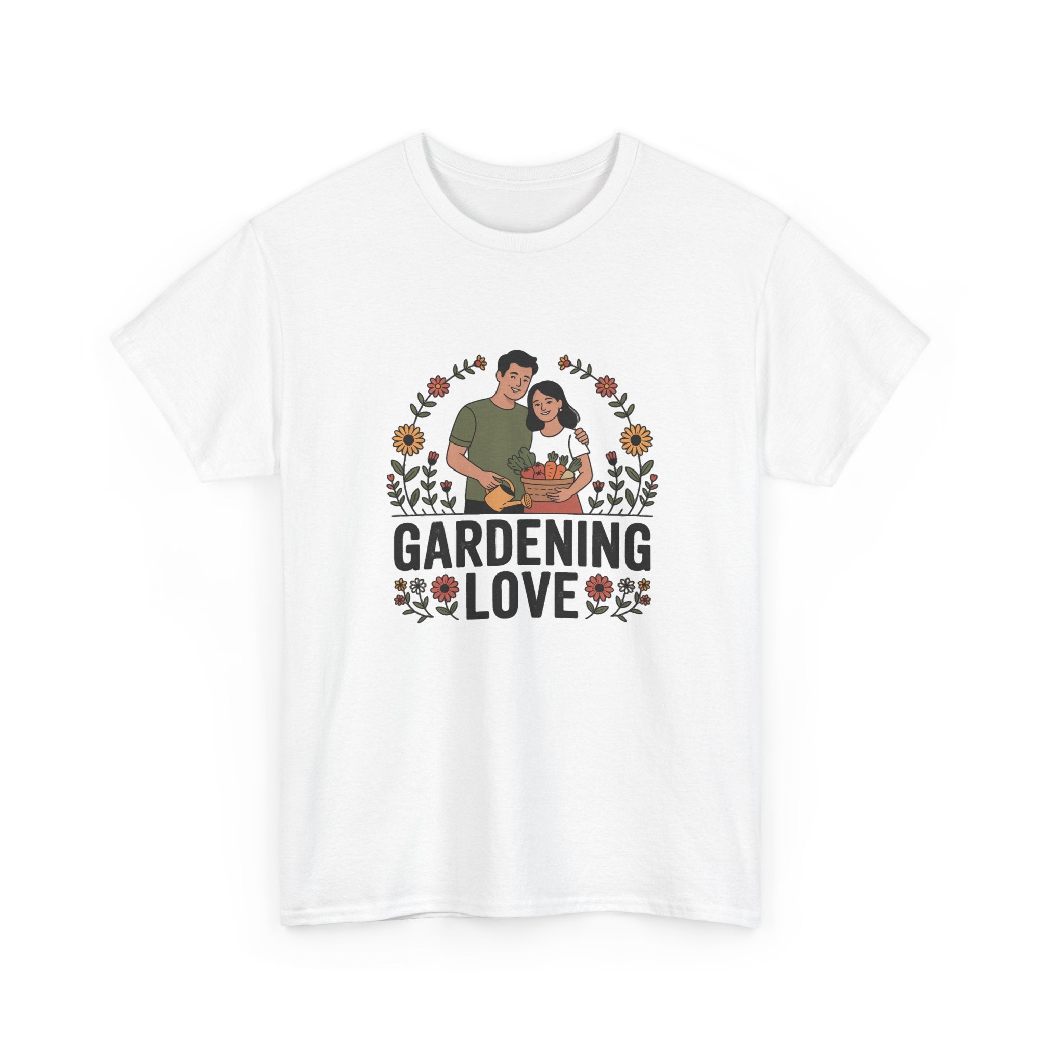 Gardening Love T-Shirt — Cute Couple Planting Graphic Tee