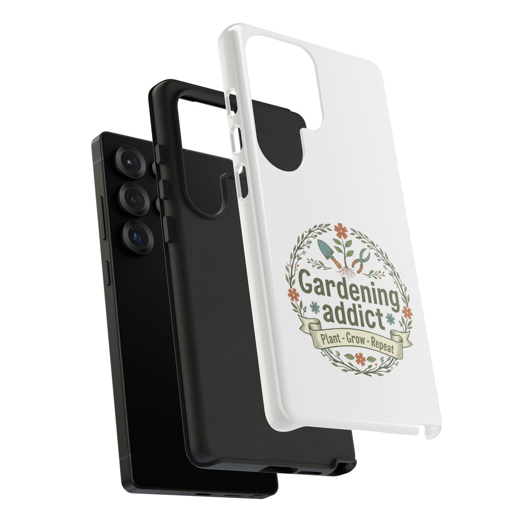 Phone Case — Gardening Addict "Plant • Grow • Repeat" Floral Garden Phone Cover