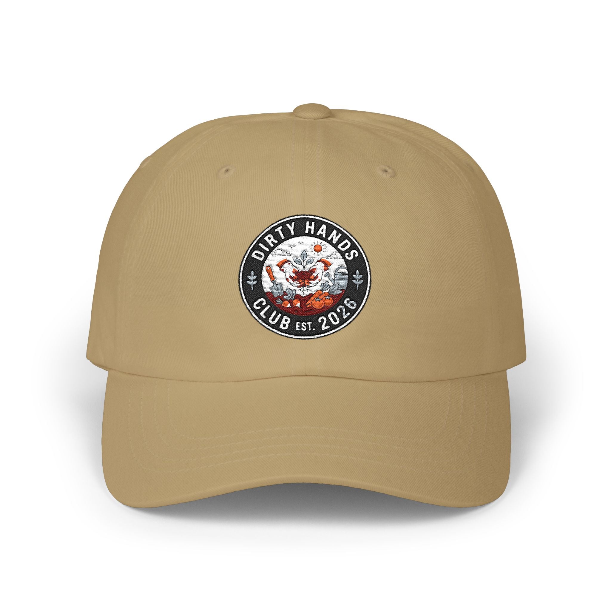 Dirty Hands Club Dad Cap — Vintage Logo Embroidered Hat