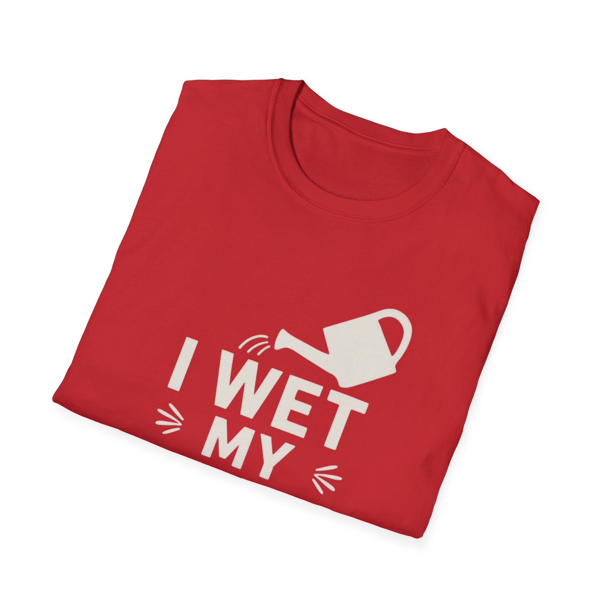 I Wet My Plants T-Shirt – Funny Gardening Tee with Watering Can Graphic