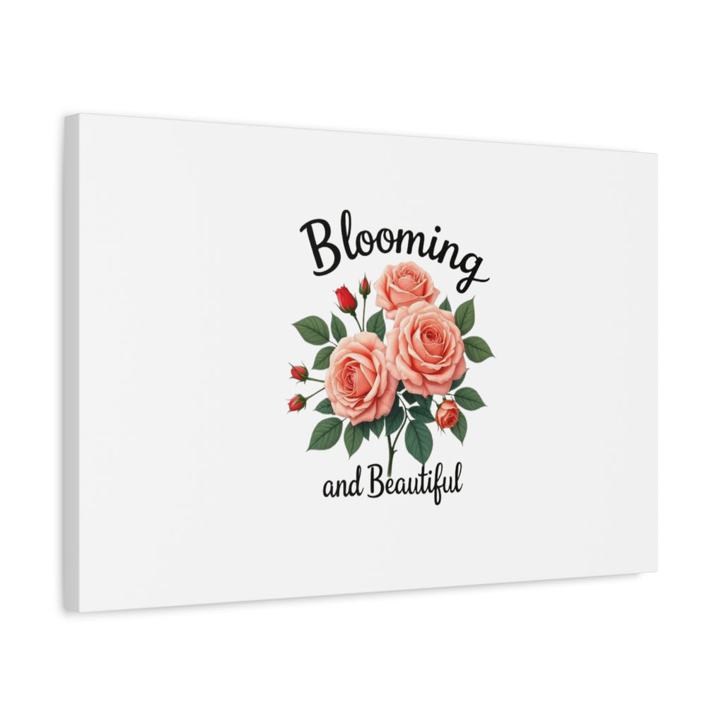 Blooming and Beautiful Rose Bouquet Canvas Wall Art