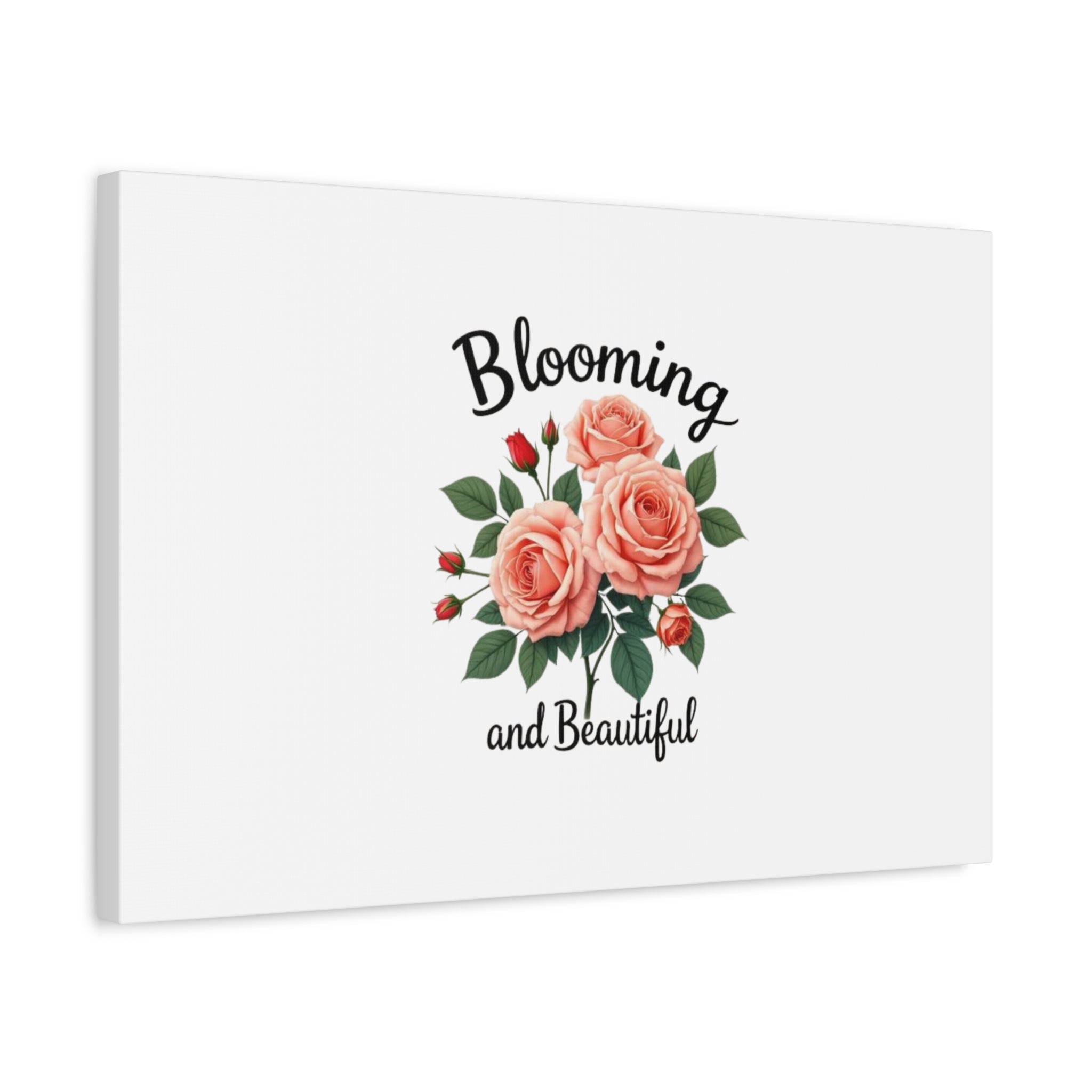 Blooming and Beautiful Rose Bouquet Canvas Wall Art