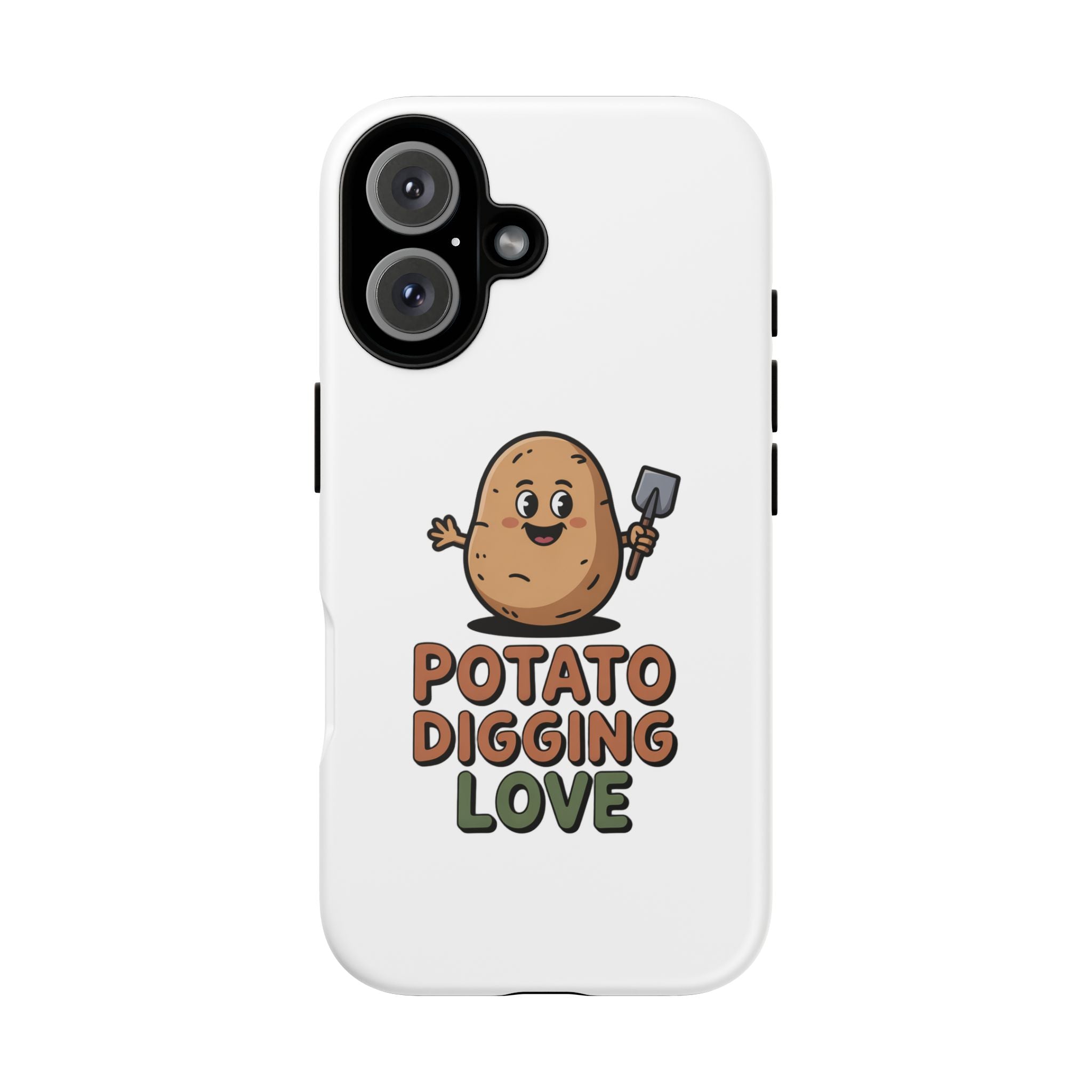 Phone Case — "Potato Digging Love" Cute Gardening Cartoon Protective Cover