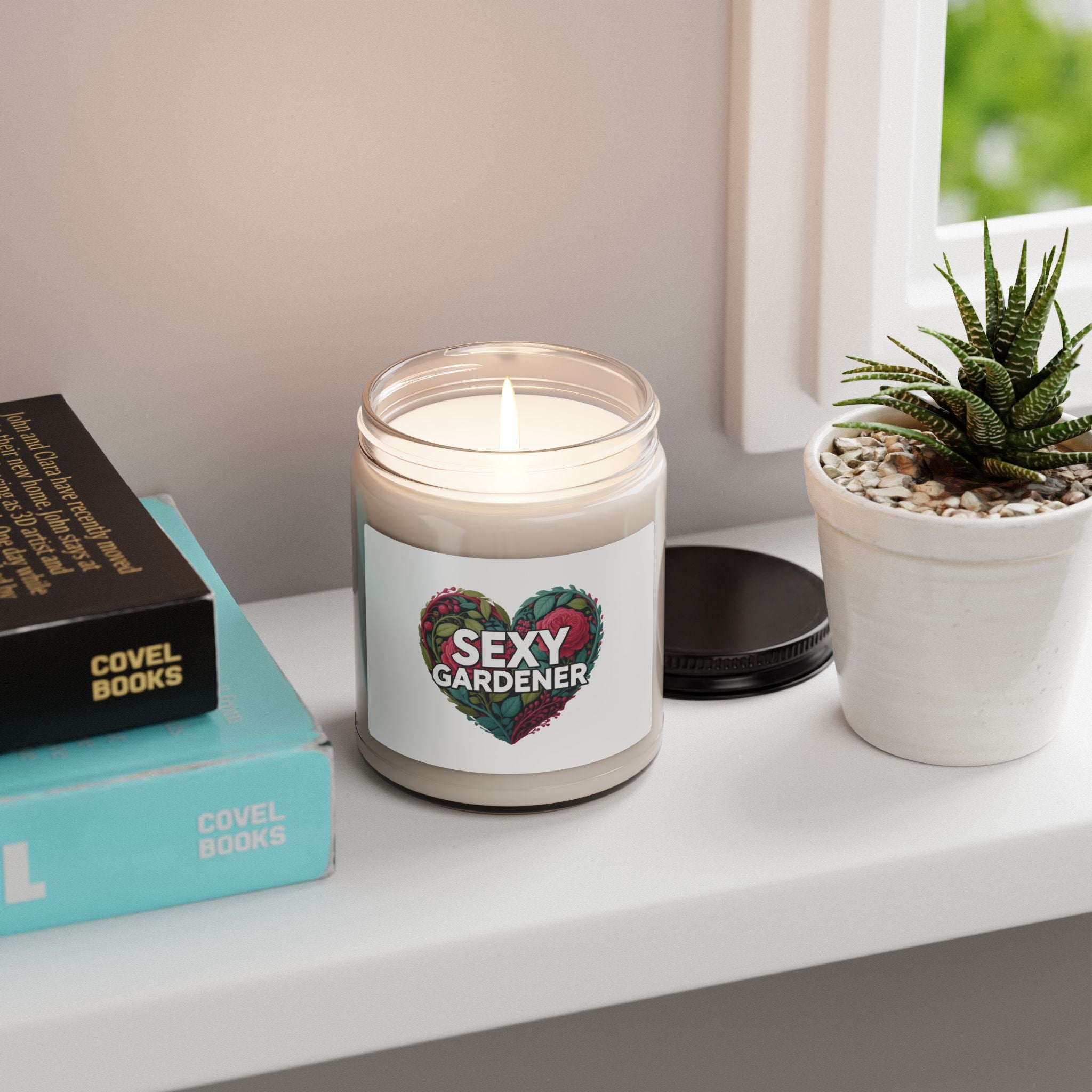Sexy Gardener Soy Candle — 9oz Scented Candle for Plant Lovers