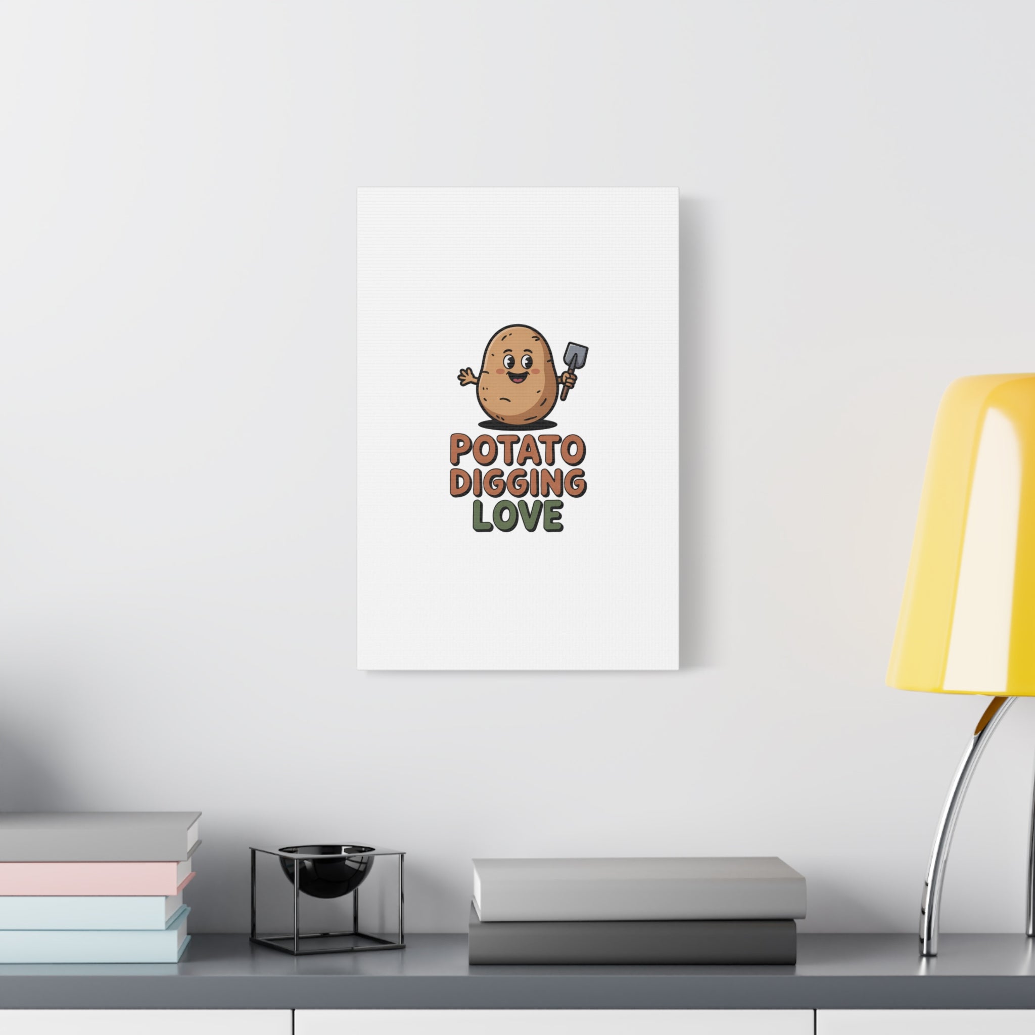Potato Digging Love Canvas Print