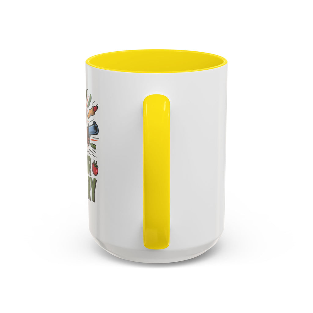 Dig For Victory Coffee Mug — Garden Veggie Cartoon Accent Mug (11/15oz)
