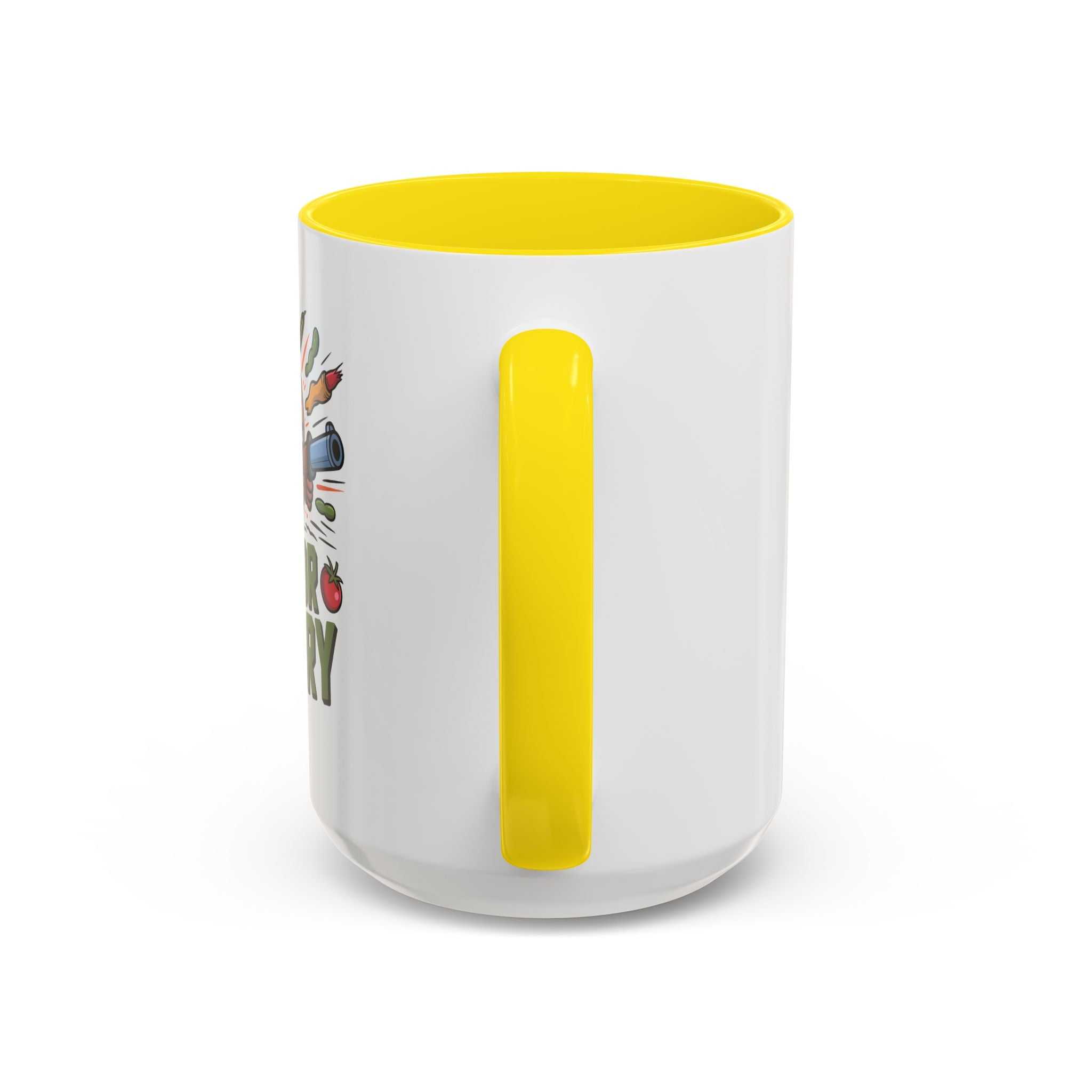 Dig For Victory Coffee Mug — Garden Veggie Cartoon Accent Mug (11/15oz)