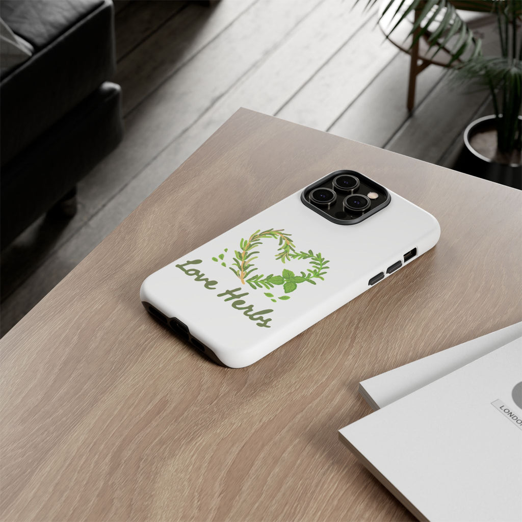 Herb Heart Phone Case - "Love Herbs" Botanical iPhone Cover