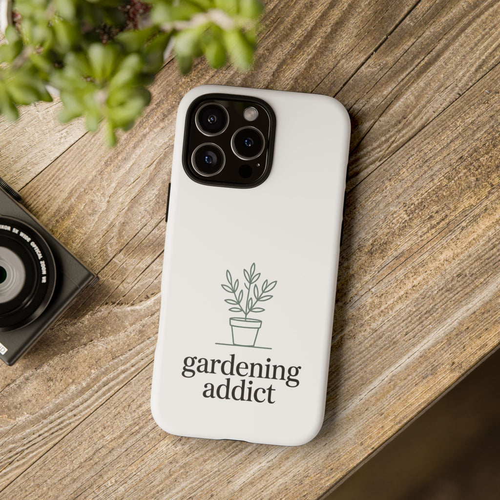 Phone Case — 'gardening addict' Minimal Plant Design