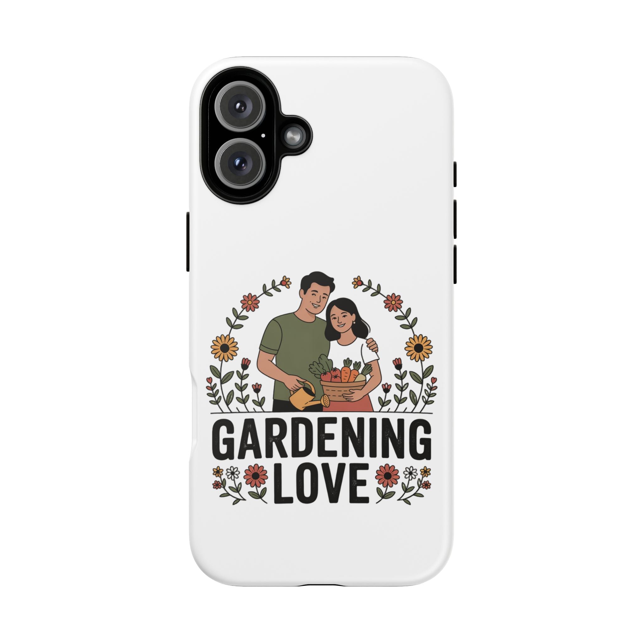 Gardening Love Phone Case — Floral Couple Protective Phone Cover