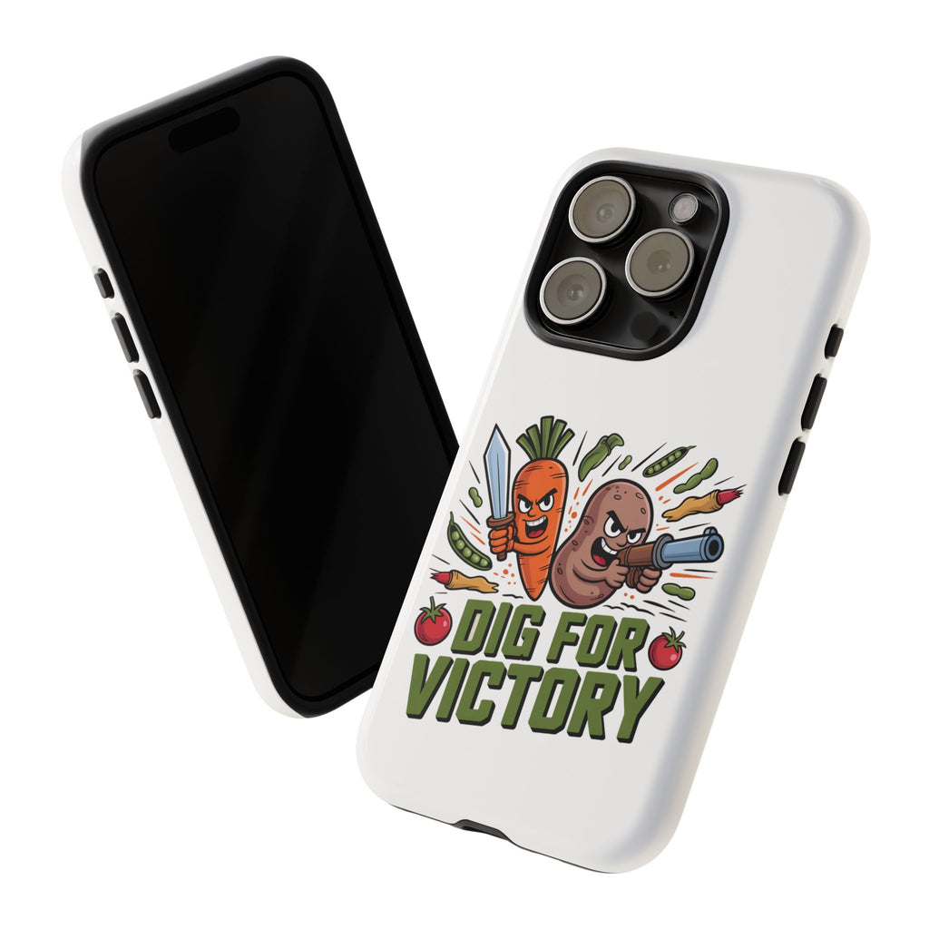 Phone Case — 'Dig For Victory' Veggie Combat Garden Design