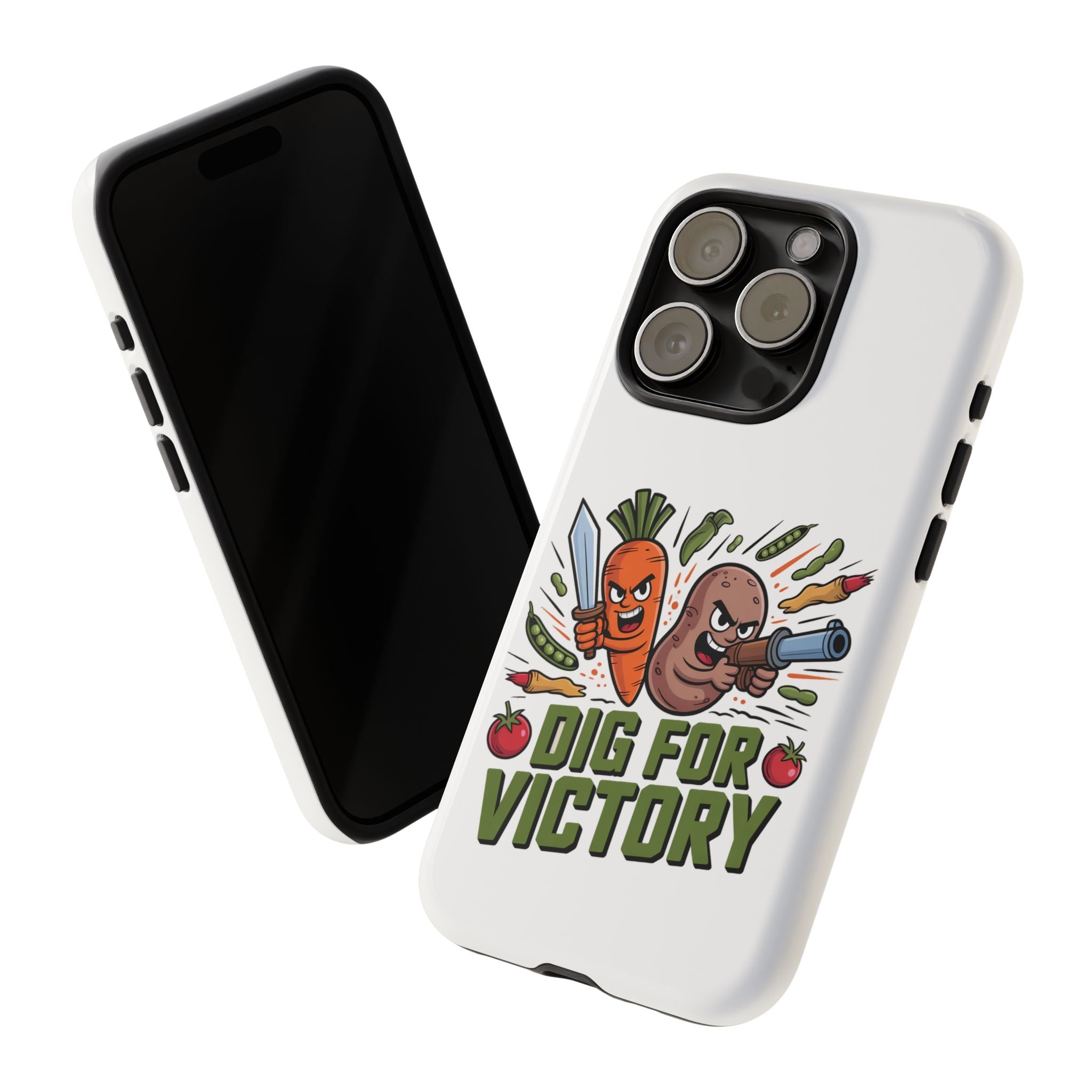 Phone Case — 'Dig For Victory' Veggie Combat Garden Design