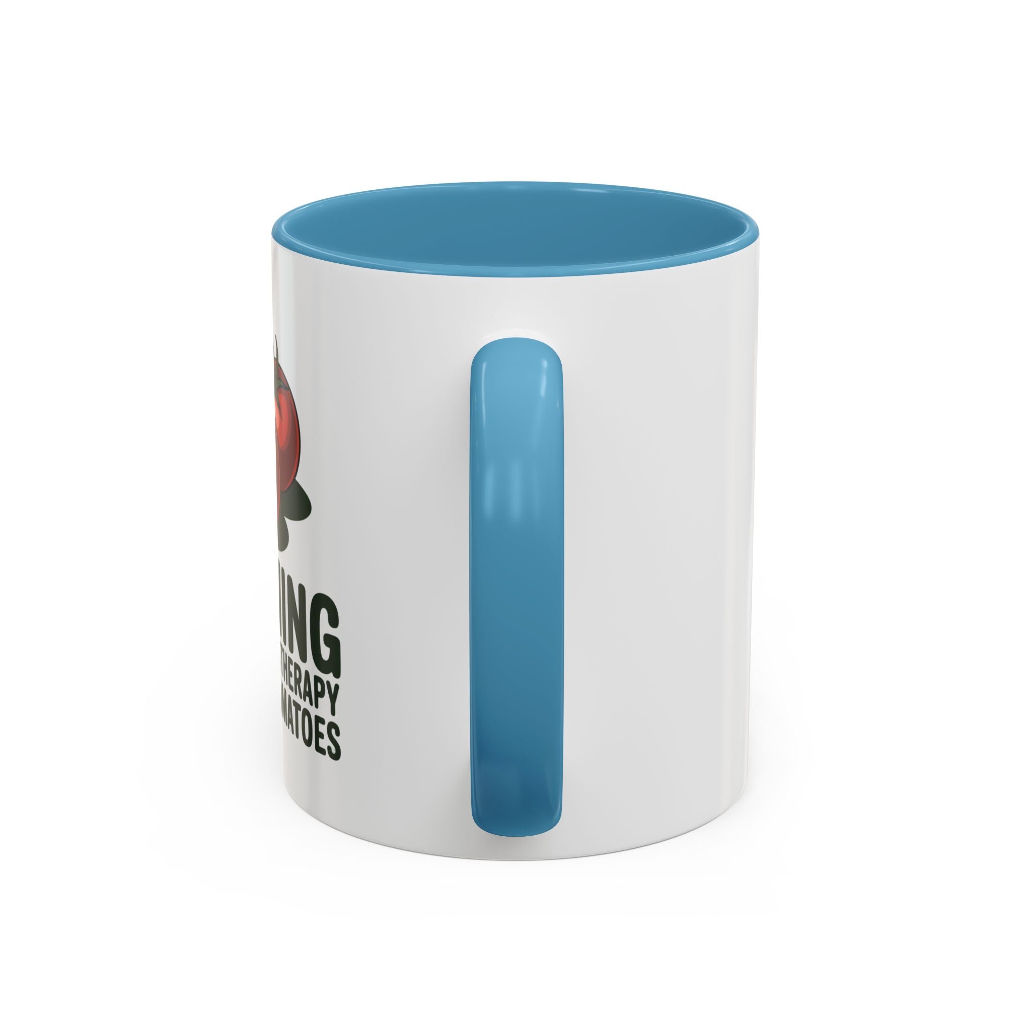 Gardening Coffee Mug – “Gardening Is Cheaper Than Therapy and You Get Tomatoes” Accent Mug