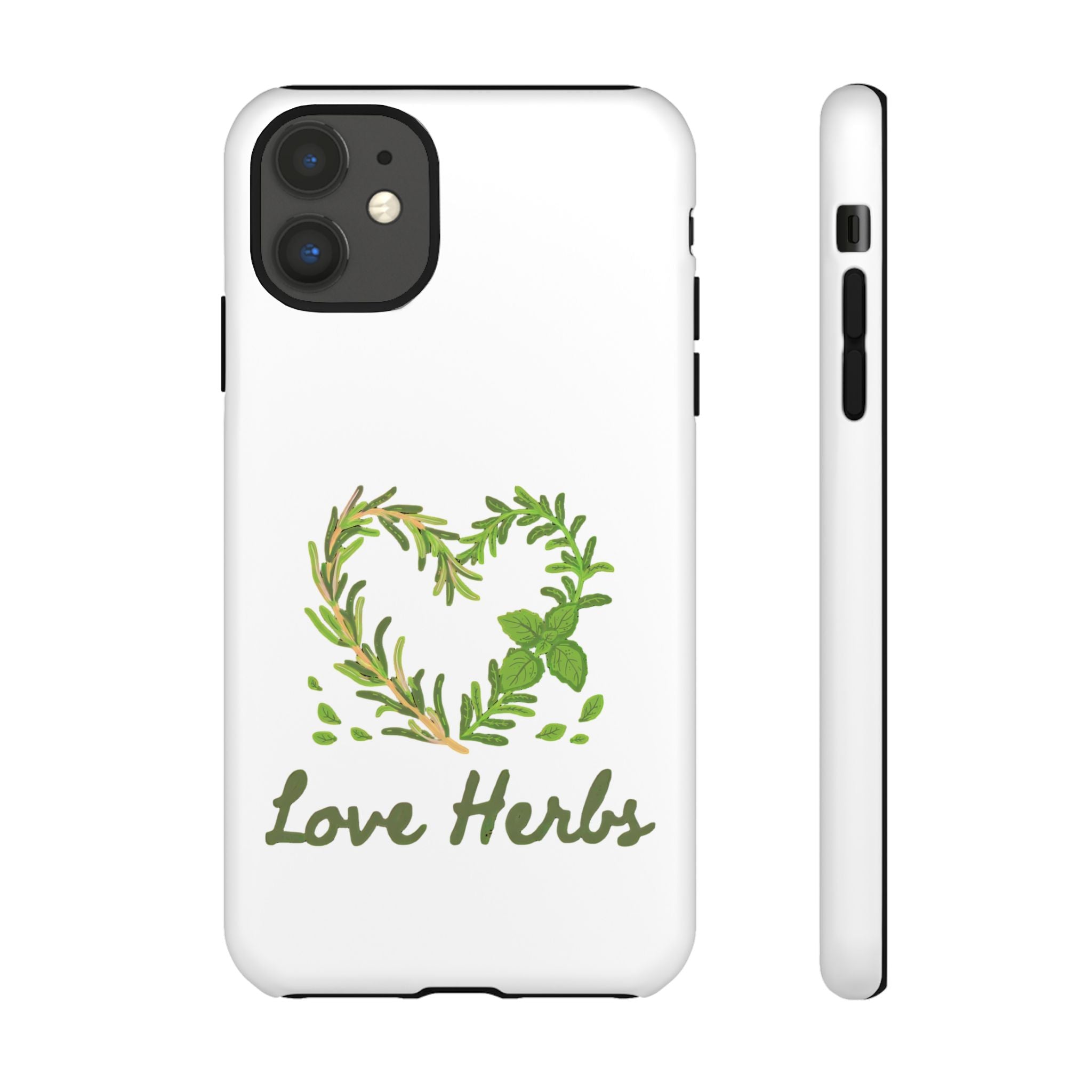 Herb Heart Phone Case - "Love Herbs" Botanical iPhone Cover