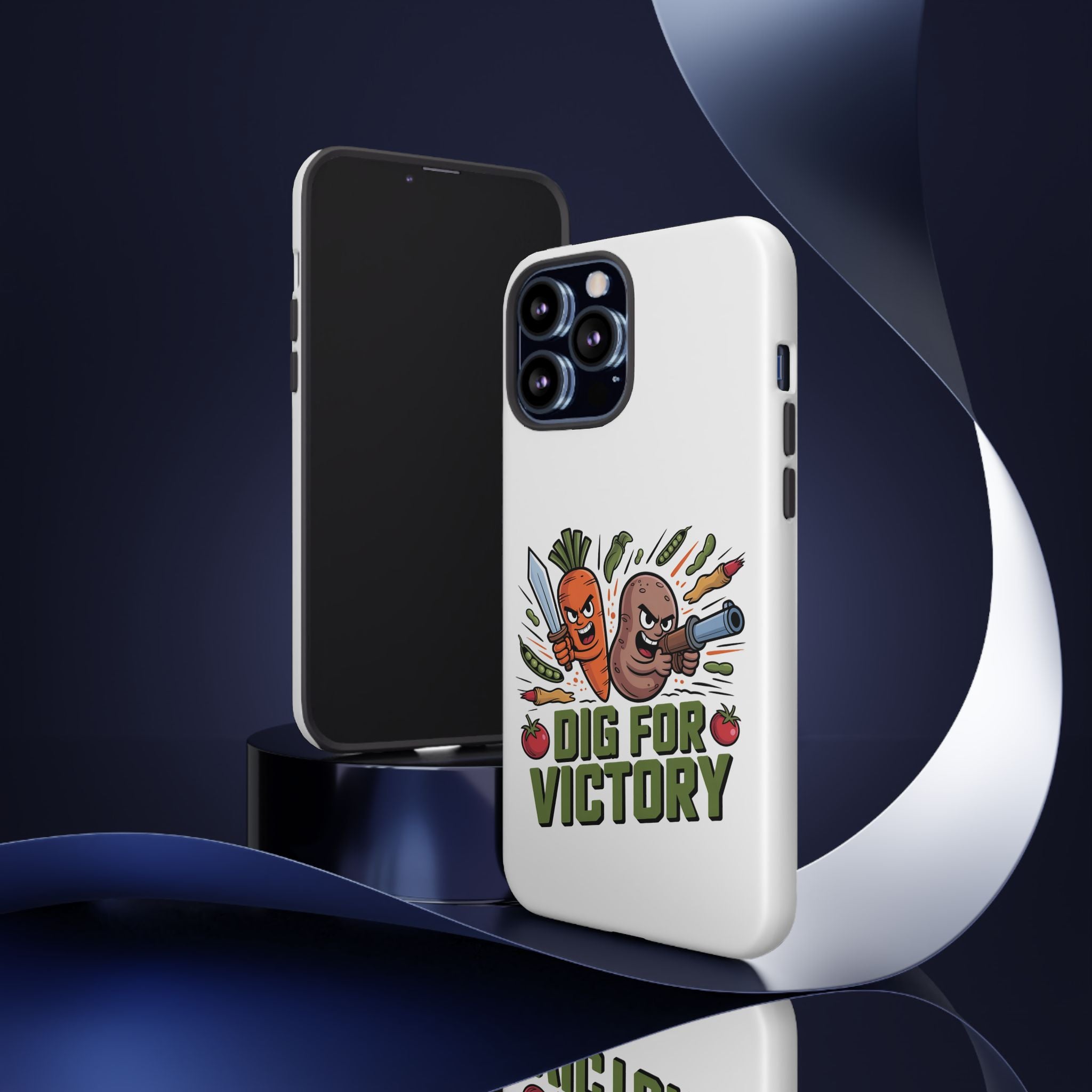 Phone Case — 'Dig For Victory' Veggie Combat Garden Design