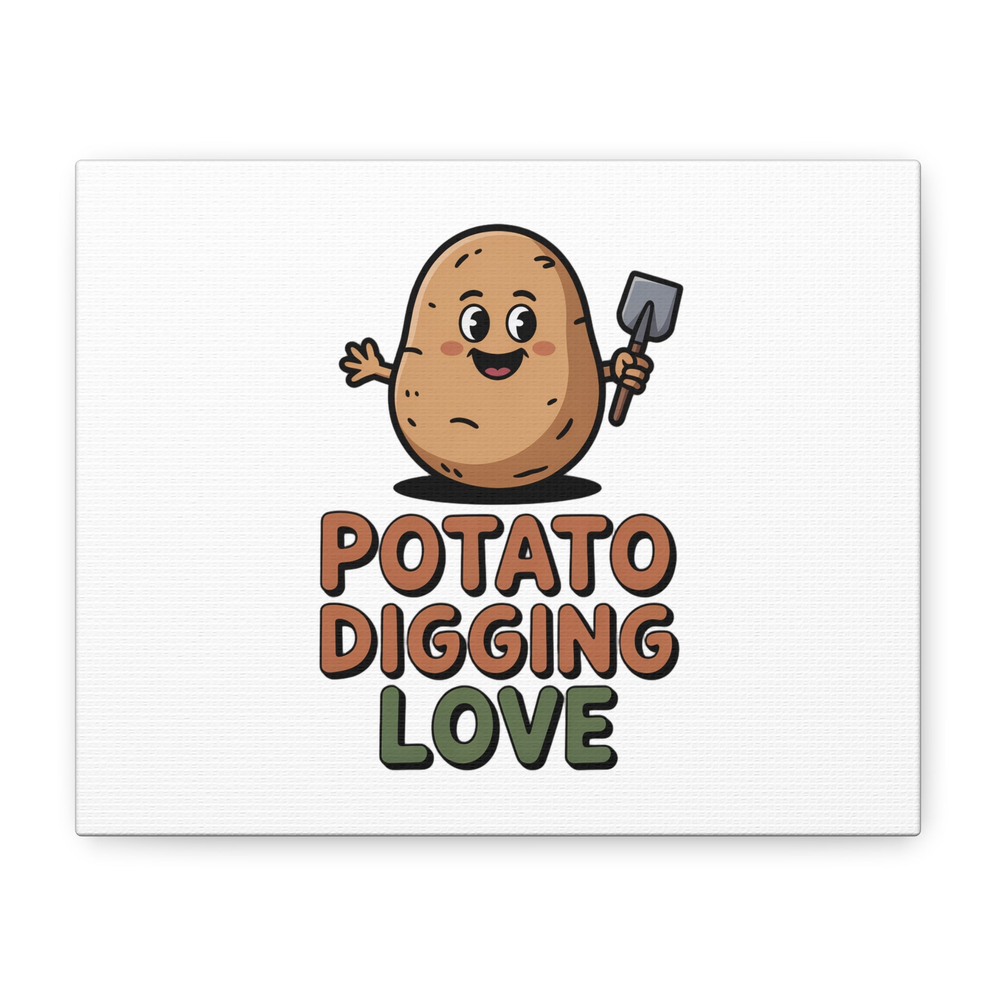 Potato Digging Love Canvas Print
