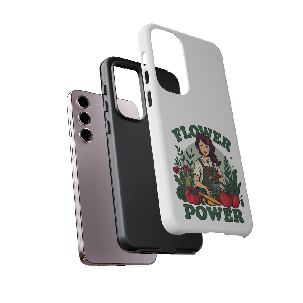 Phone Case - 'Flower Power' Retro Gardener Floral Protective Case